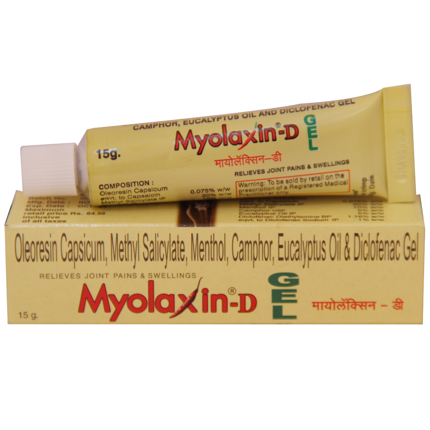 Buy Myolaxin-D Gel 15 gm Online