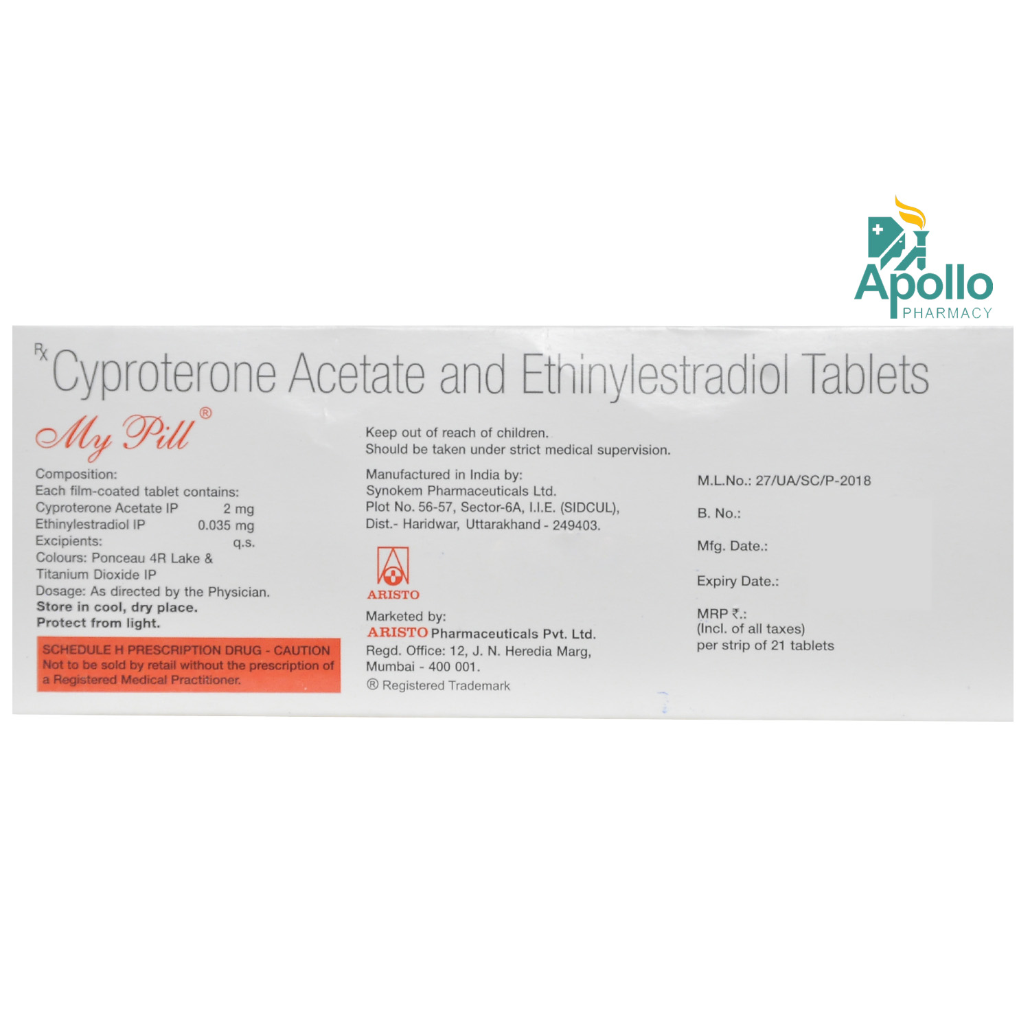 My Pill Tablet 21's, Pack of 1 TABLET My Pill Tablet 21's, Pack of 1 TABLET