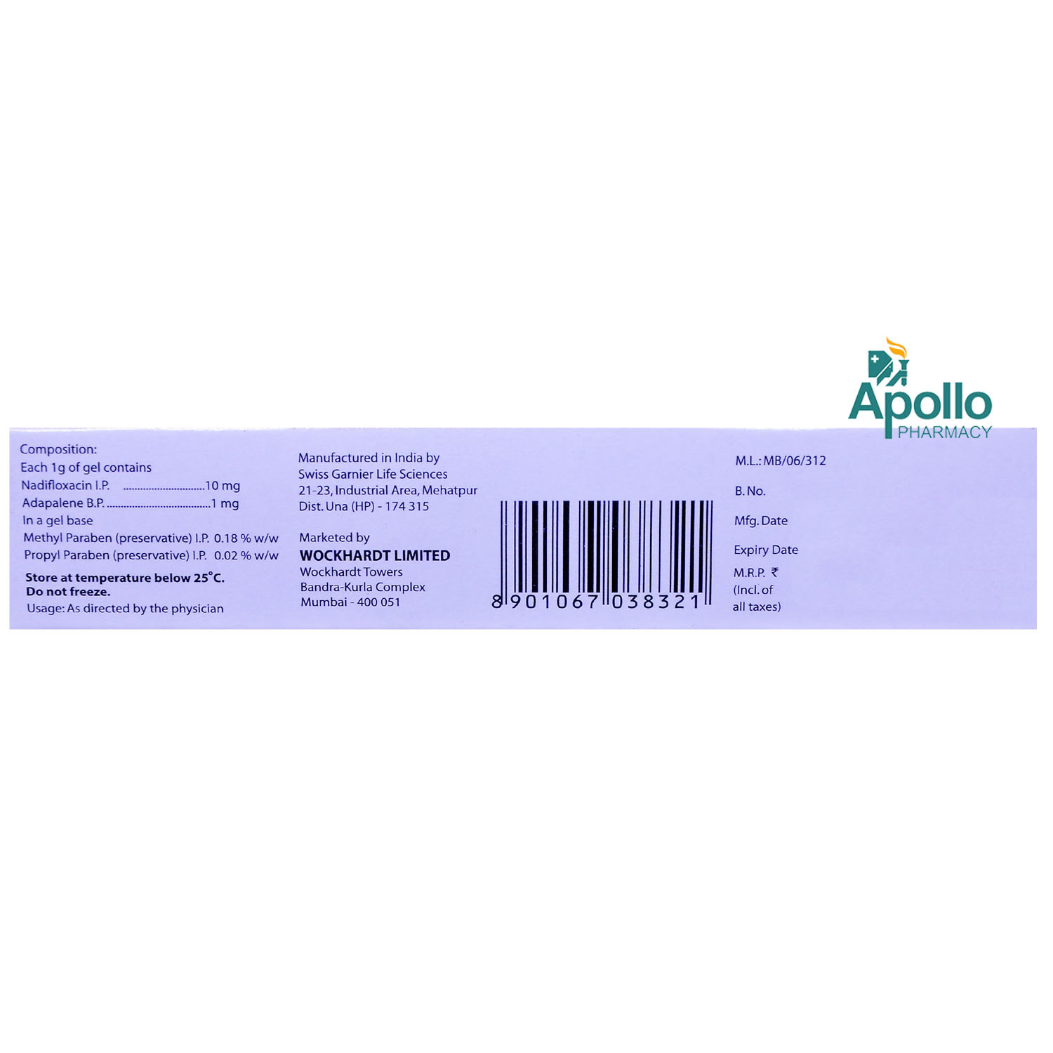 Nadoxin A Gel 15 gm, Pack of 1 GEL Nadoxin A Gel 15 gm, Pack of 1 GEL