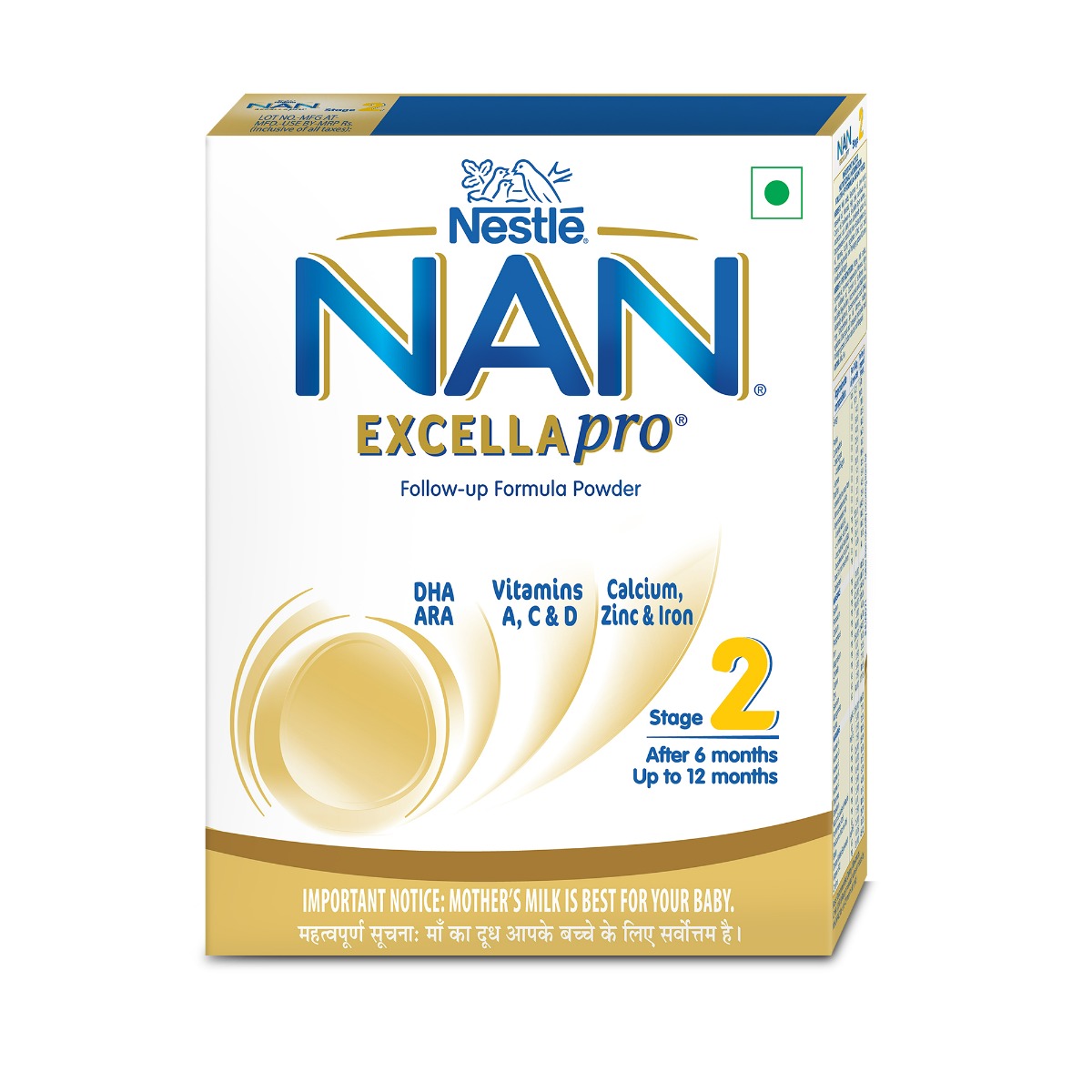 Nestle Nan Excellapro Follow-Up Formula Stage 2 (After 6 Months) Powder, 400 gm Refill Pack, Pack of 1 Nestle Nan Excellapro Follow-Up Formula Stage 2 (After 6 Months) Powder, 400 gm Refill Pack, Pack of 1