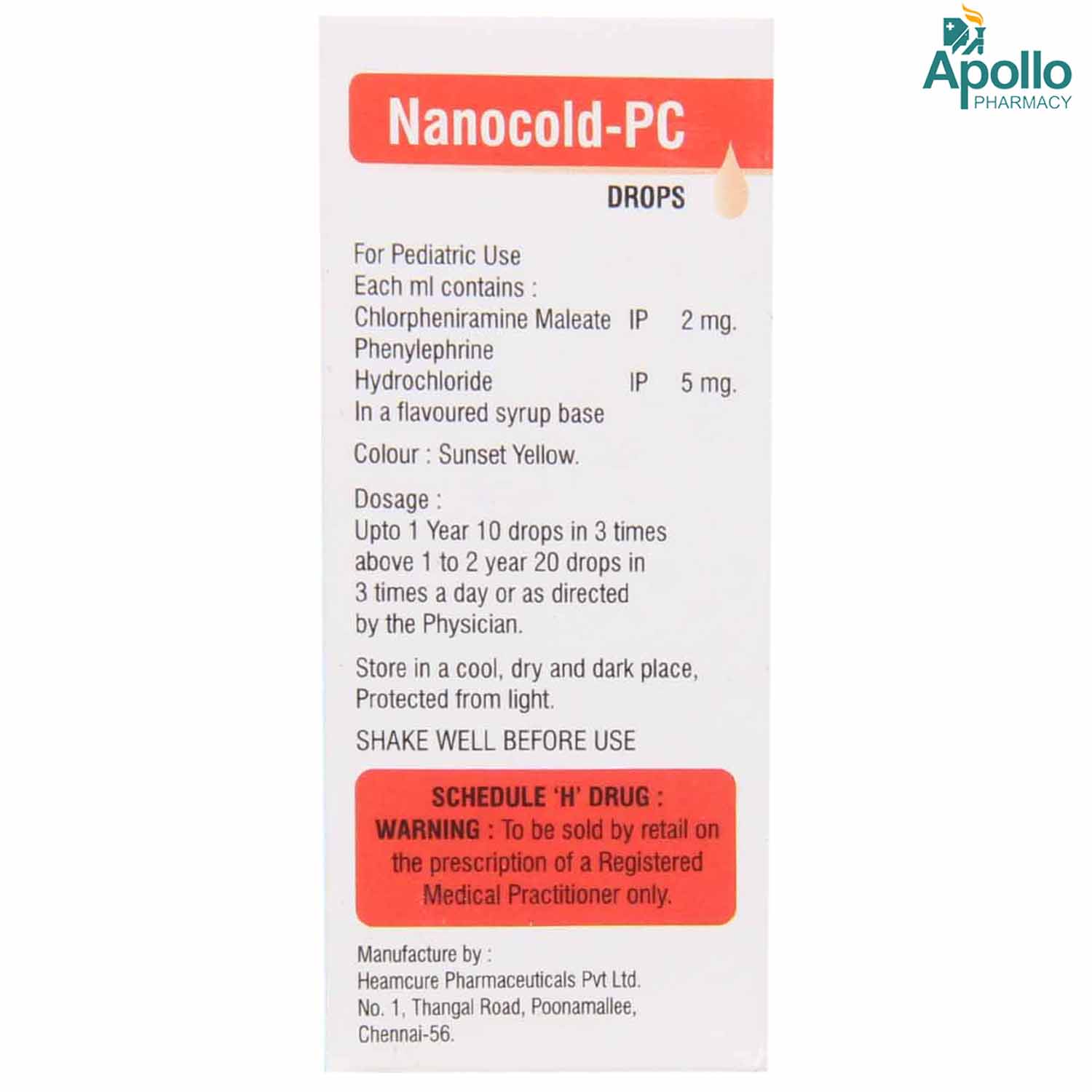 NANOCOLD PC DROPS 15ML, Pack of 1 Drops NANOCOLD PC DROPS 15ML, Pack of 1 Drops