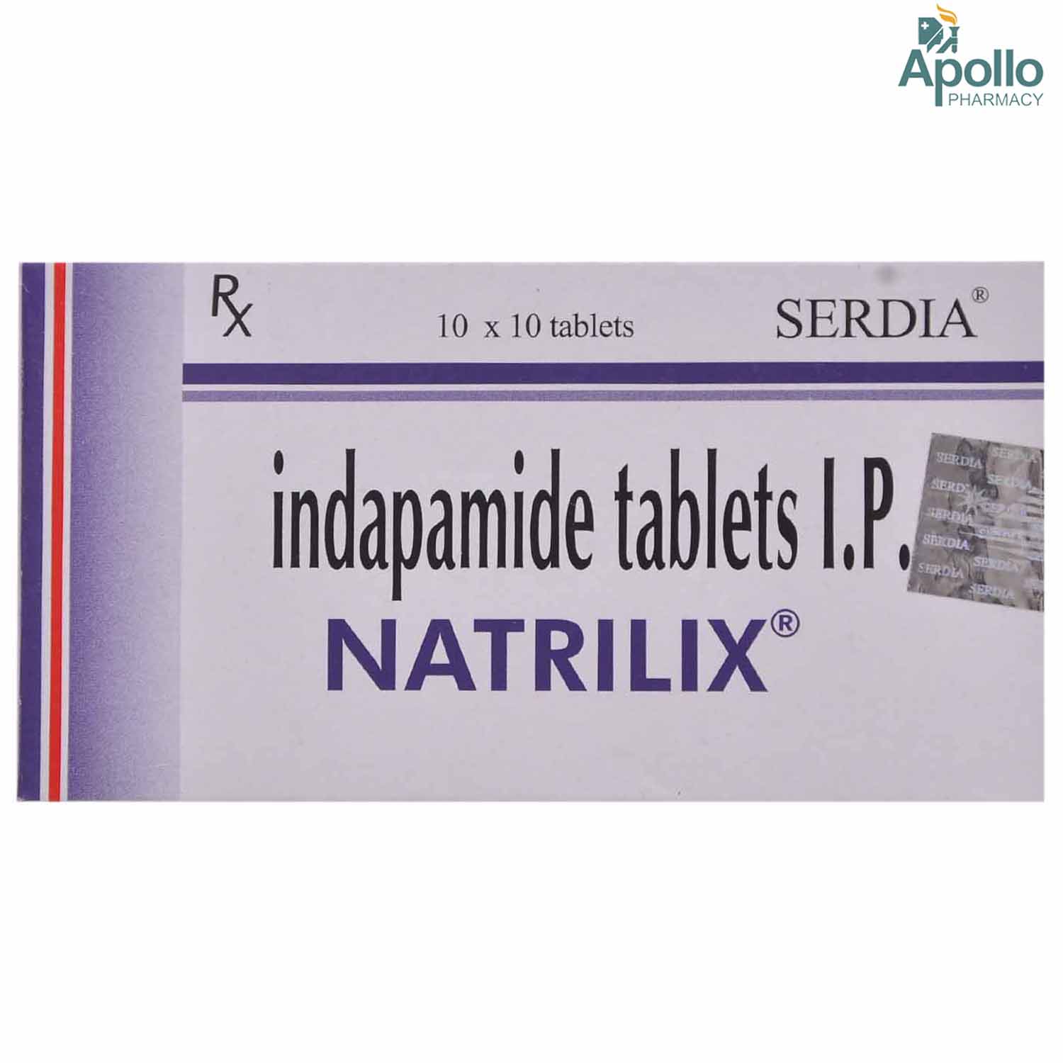 Natrilix Tablet 10's, Pack of 10 TabletS Natrilix Tablet 10's, Pack of 10 TabletS