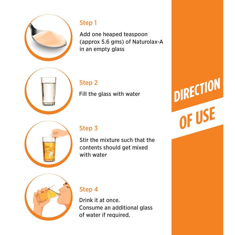 Naturolax-A Tasty Orange Flavour Powder, 300 gm, Pack of 1 POWDER Naturolax-A Tasty Orange Flavour Powder, 300 gm, Pack of 1 POWDER