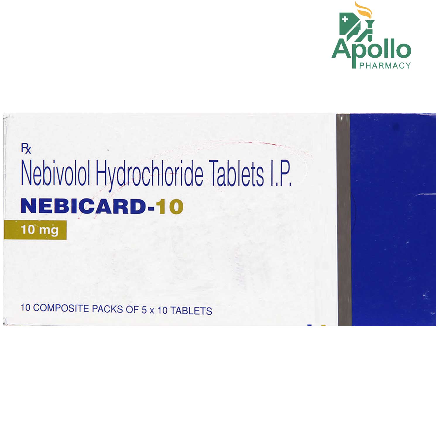 Nebicard-10 Tablet 10's, Pack of 10 TABLETS Nebicard-10 Tablet 10's, Pack of 10 TABLETS