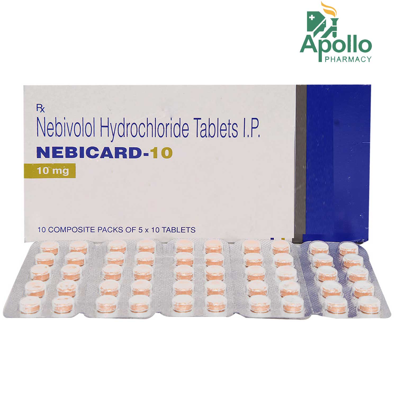 Nebicard-10 Tablet 10's, Pack of 10 TABLETS Nebicard-10 Tablet 10's, Pack of 10 TABLETS