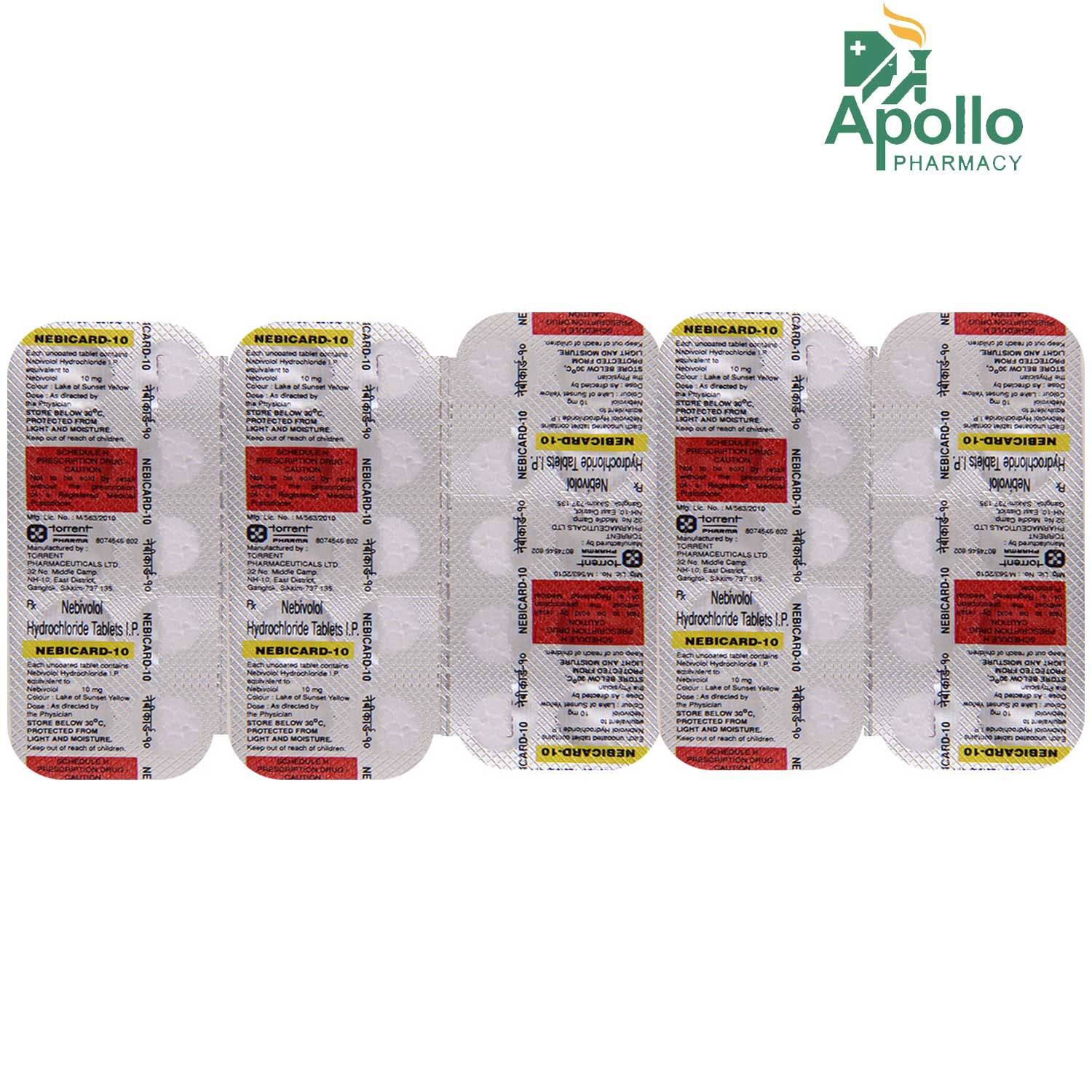 Nebicard-10 Tablet 10's, Pack of 10 TABLETS Nebicard-10 Tablet 10's, Pack of 10 TABLETS