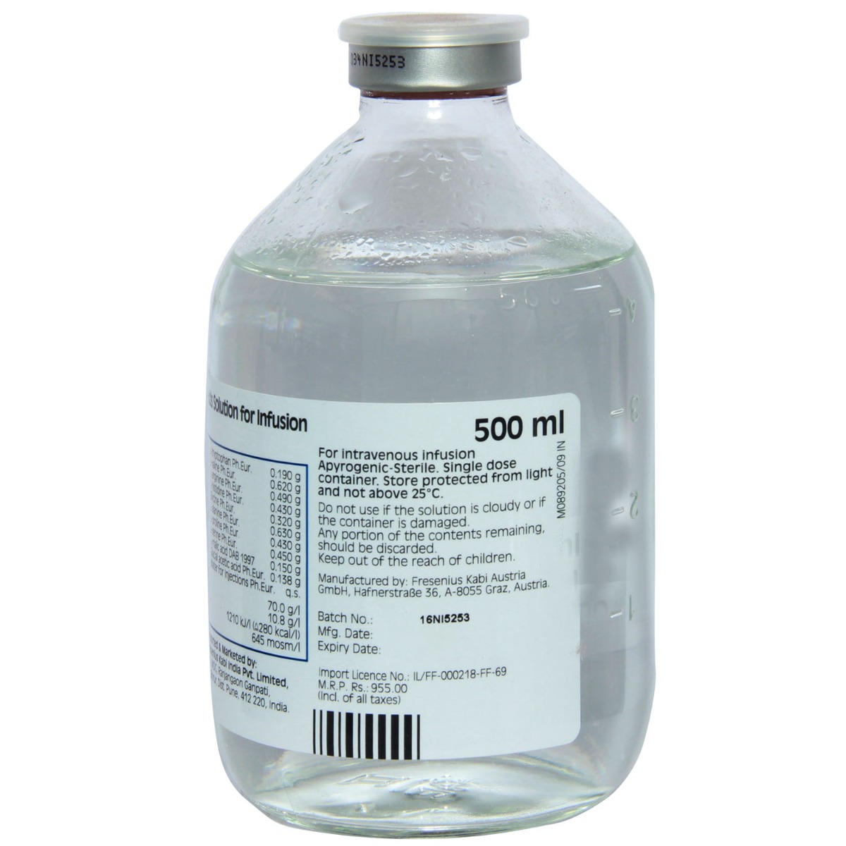 Nephrosterile 500ml, Pack of 1 Nephrosterile 500ml, Pack of 1