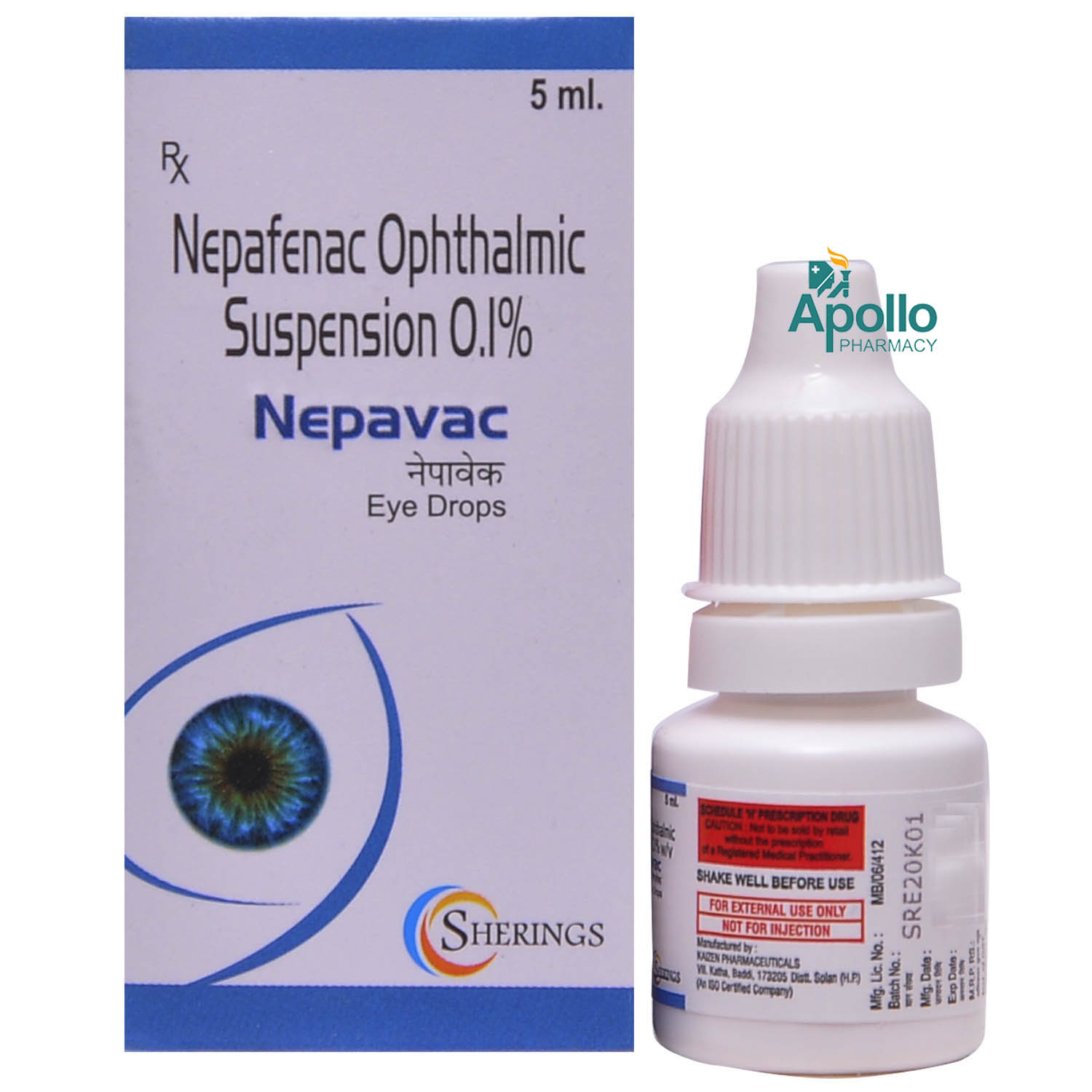 NEPAVAC EYE DROPS 5ML, Pack of 1 DROPS NEPAVAC EYE DROPS 5ML, Pack of 1 DROPS