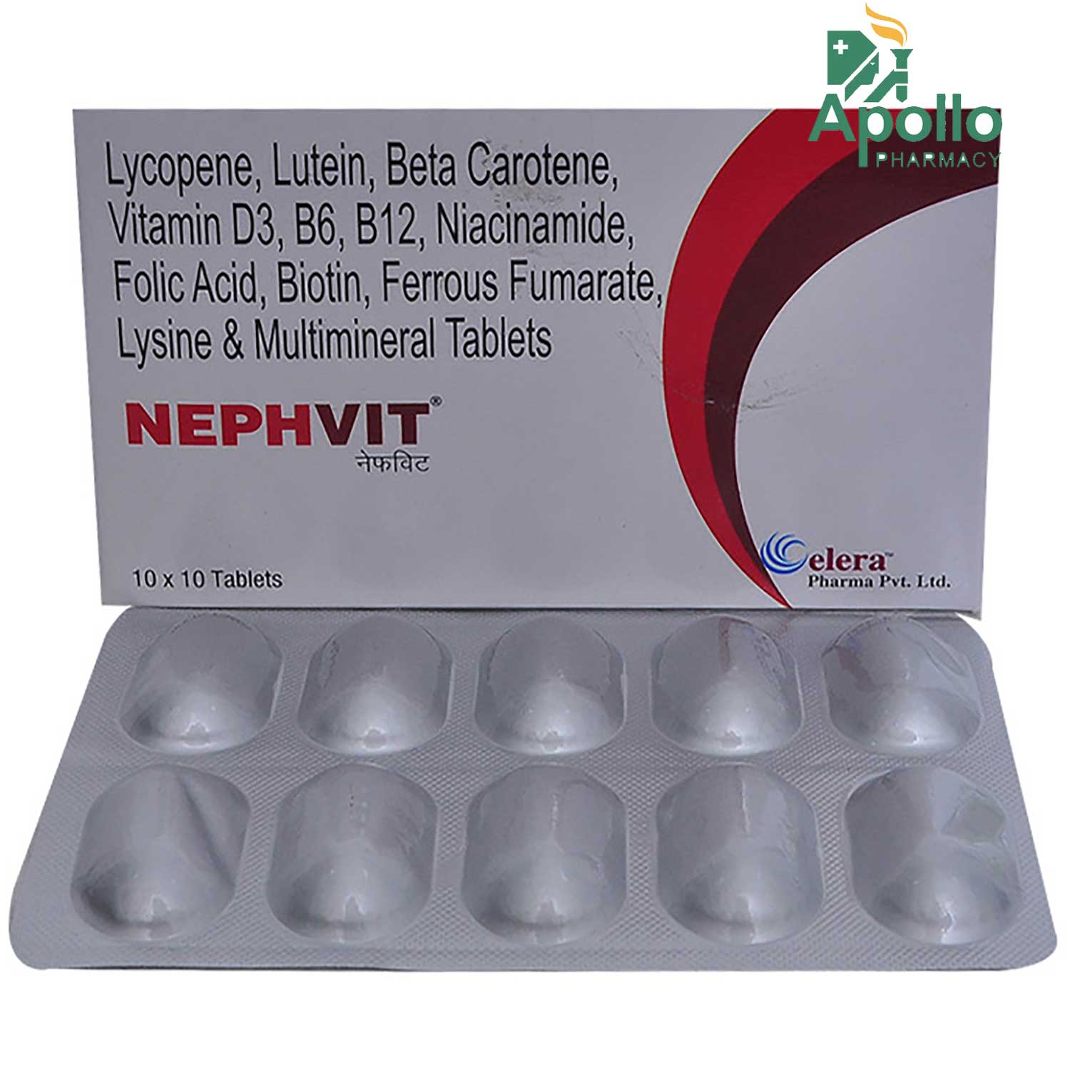 Nephvit Tablet 10's, Pack of 10 Nephvit Tablet 10's, Pack of 10