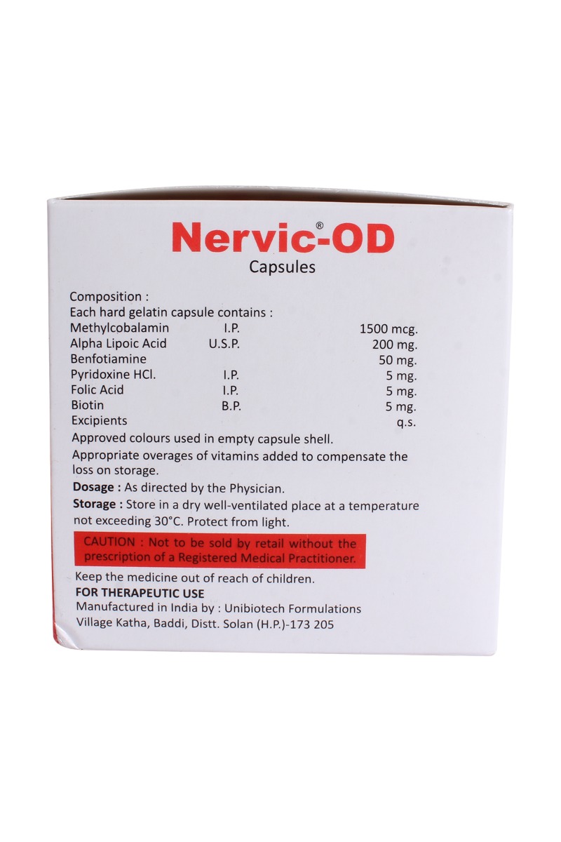 Nervic-OD Capsule 10's, Pack of 10 Nervic-OD Capsule 10's, Pack of 10