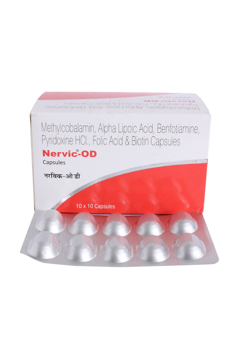 Nervic-OD Capsule 10's, Pack of 10 Nervic-OD Capsule 10's, Pack of 10