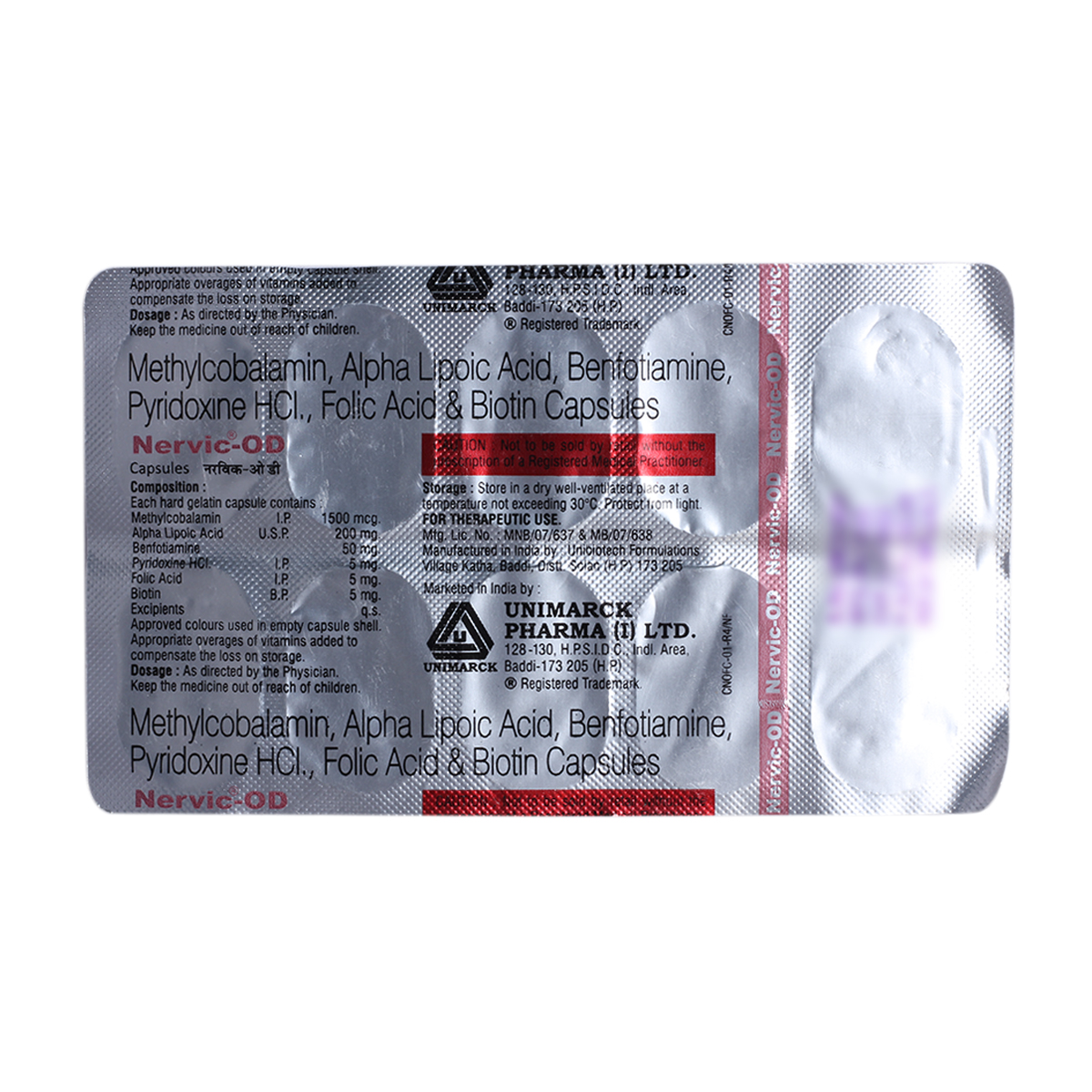 Nervic-OD Capsule 10's, Pack of 10 Nervic-OD Capsule 10's, Pack of 10