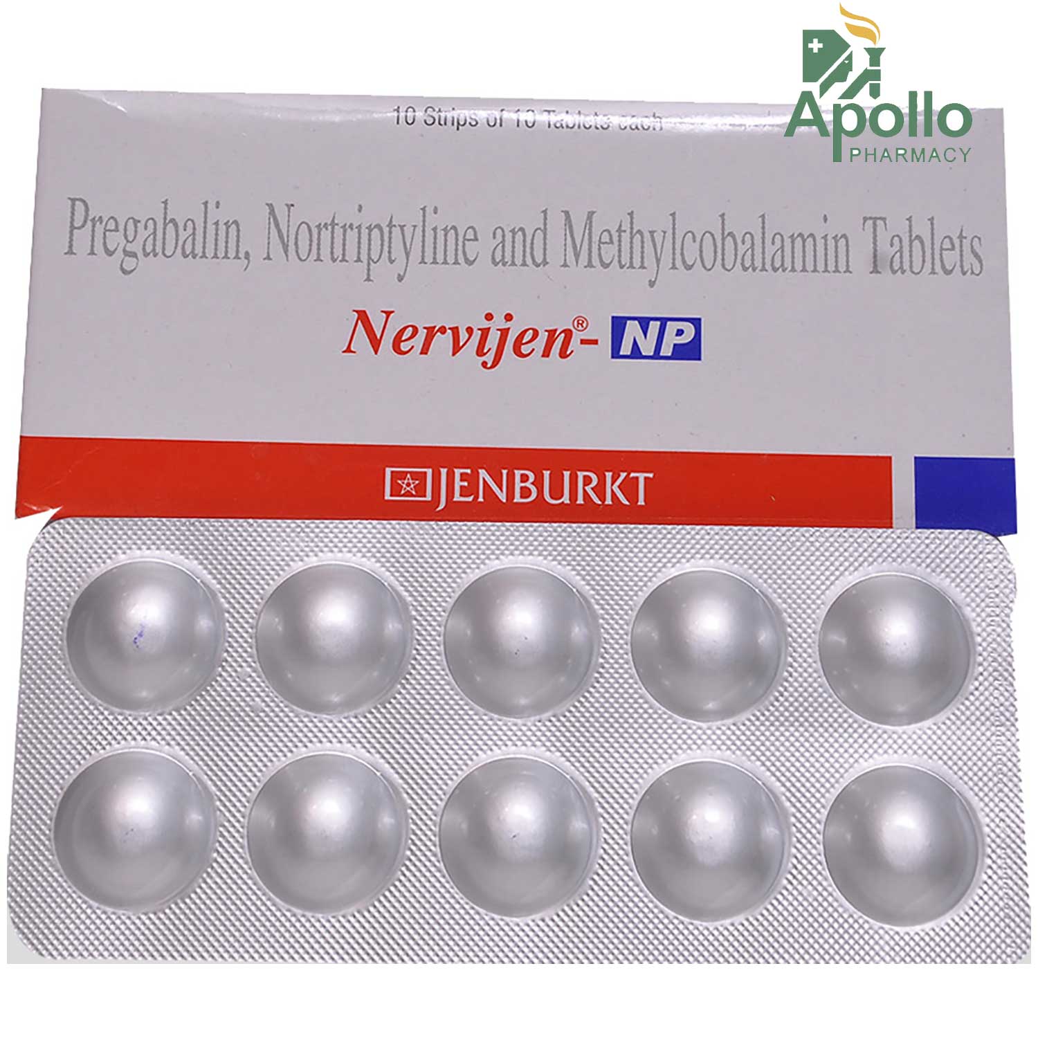 Nervijen-NP Tablet 10's, Pack of 10 TABLETS Nervijen-NP Tablet 10's, Pack of 10 TABLETS