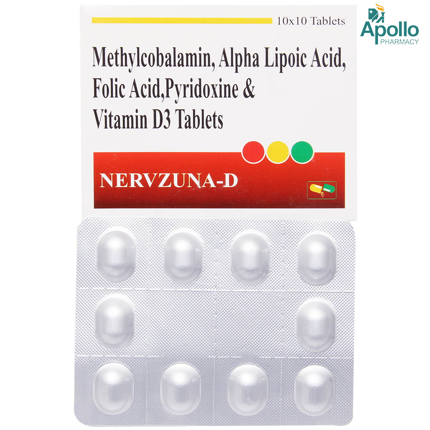 Nervzuna-D Tablet 10's, Pack of 10 Nervzuna-D Tablet 10's, Pack of 10