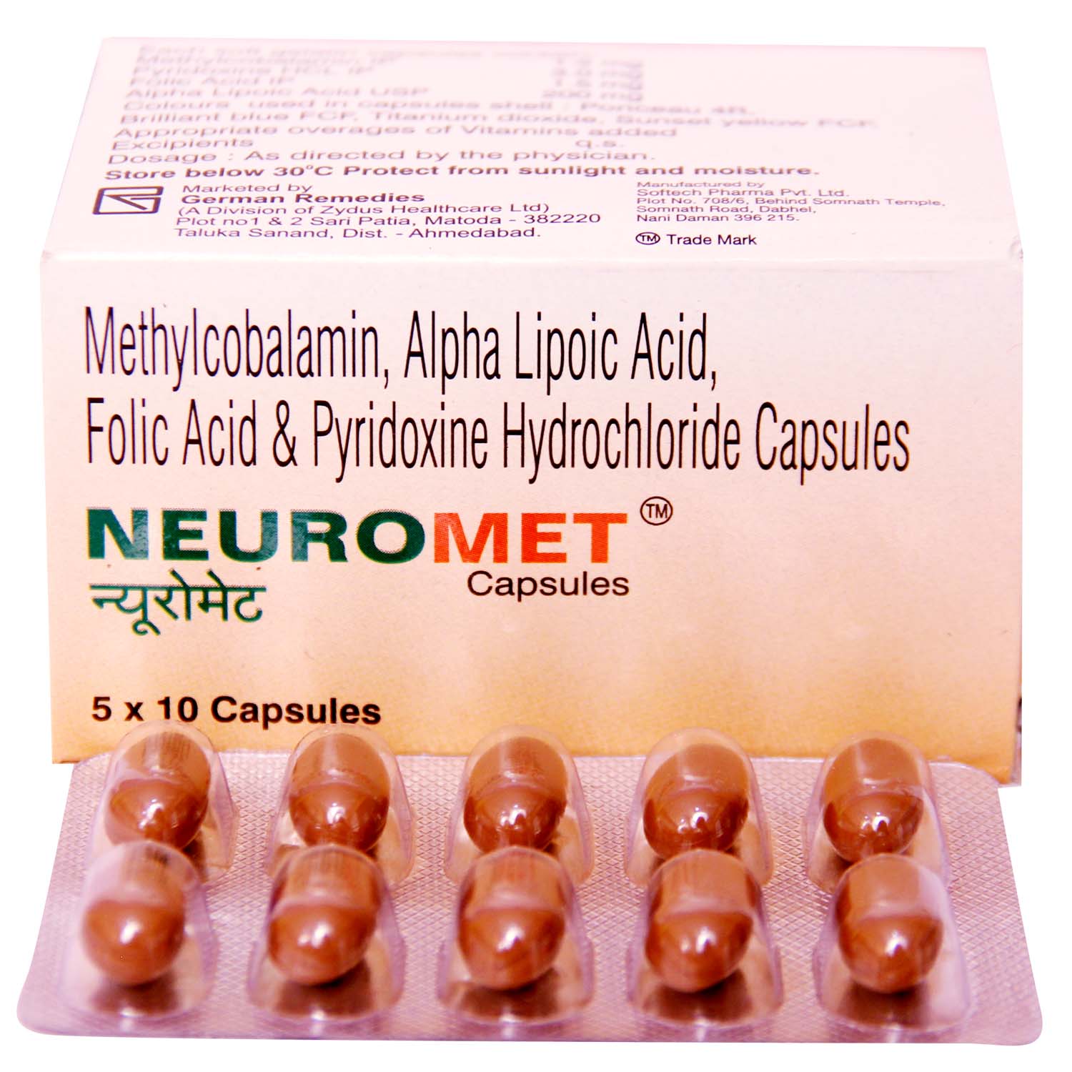 Buy Neuromet Capsule 10's Online