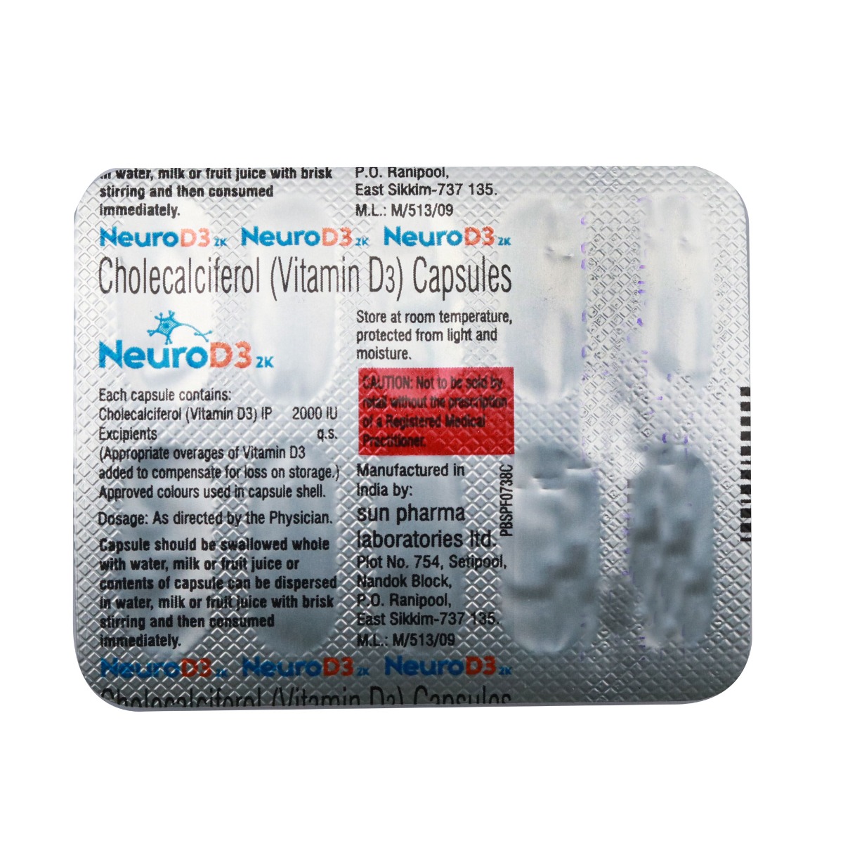 Neuro D3 2K Capsule 10's, Pack of 10 Neuro D3 2K Capsule 10's, Pack of 10