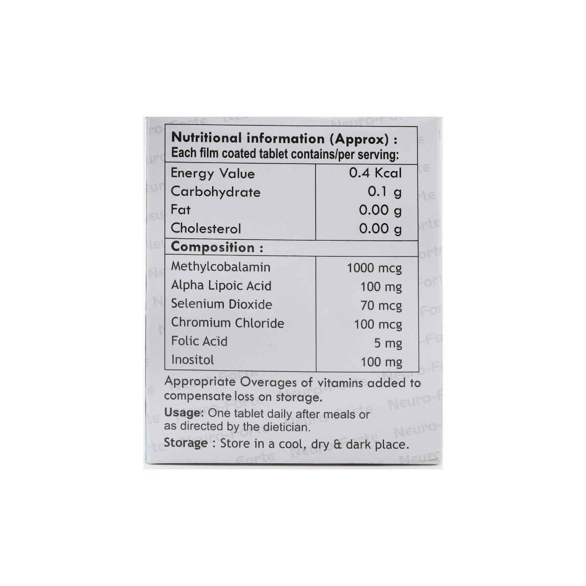 Neuro Forte Capsule 10's, Pack of 10 CapsuleS Neuro Forte Capsule 10's, Pack of 10 CapsuleS