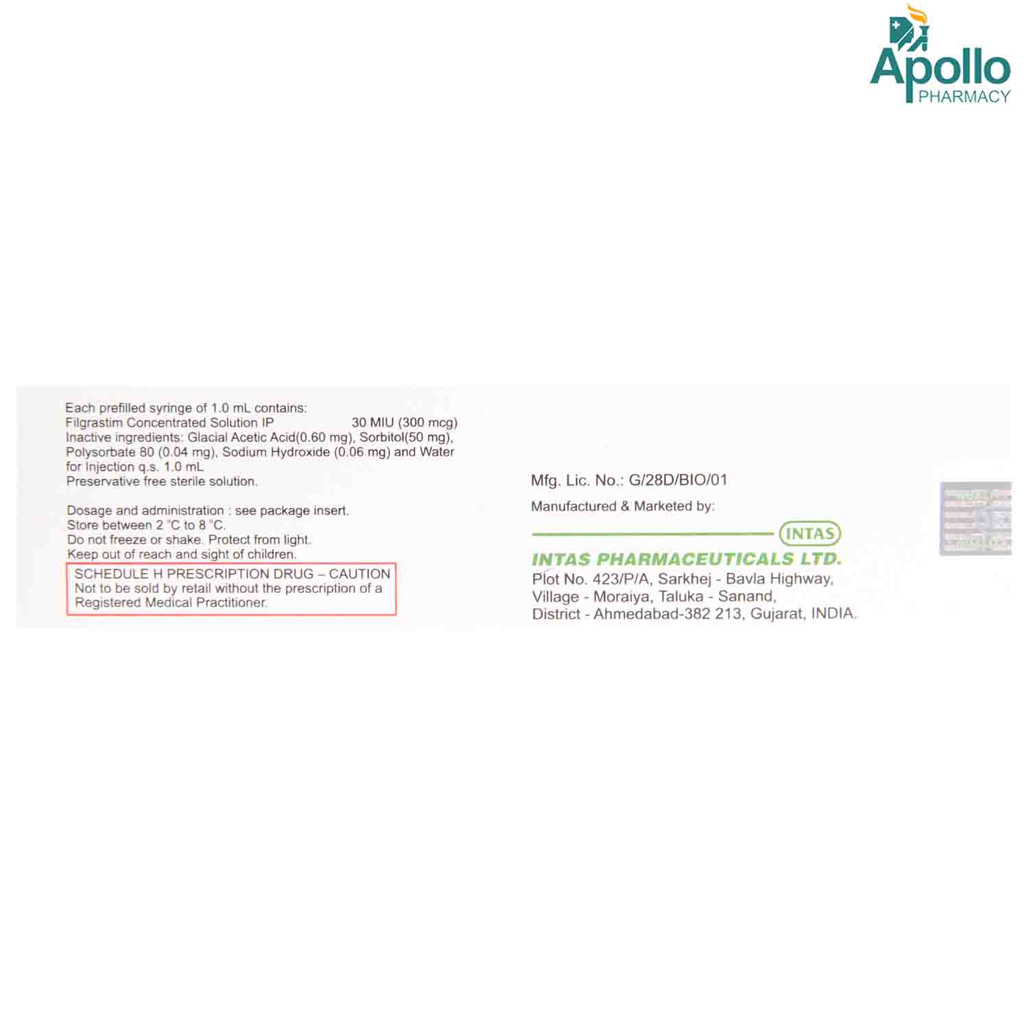 Neukine 300 mcg Injection 1 ml, Pack of 1 Injection Neukine 300 mcg Injection 1 ml, Pack of 1 Injection