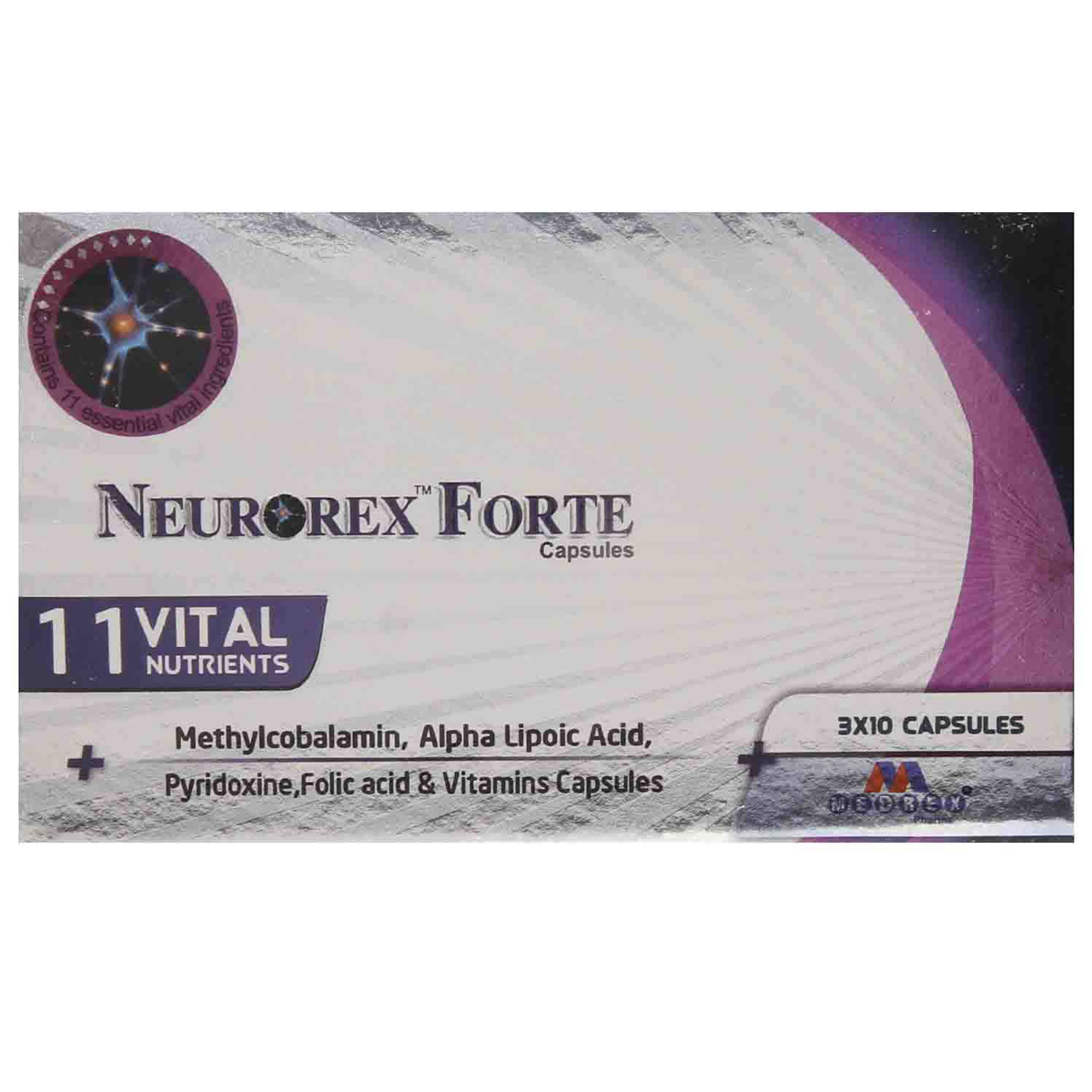 Neurorex Forte Capsule 10's Neurorex Forte Capsule 10's