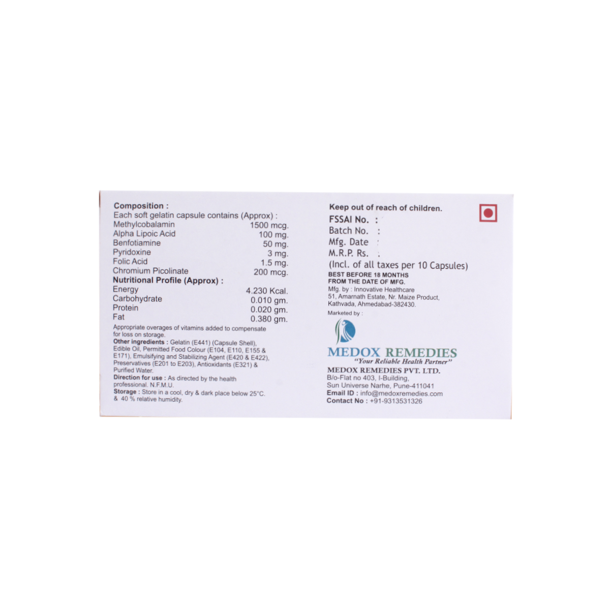 Neuron-OD Capsule 10's Neuron-OD Capsule 10's