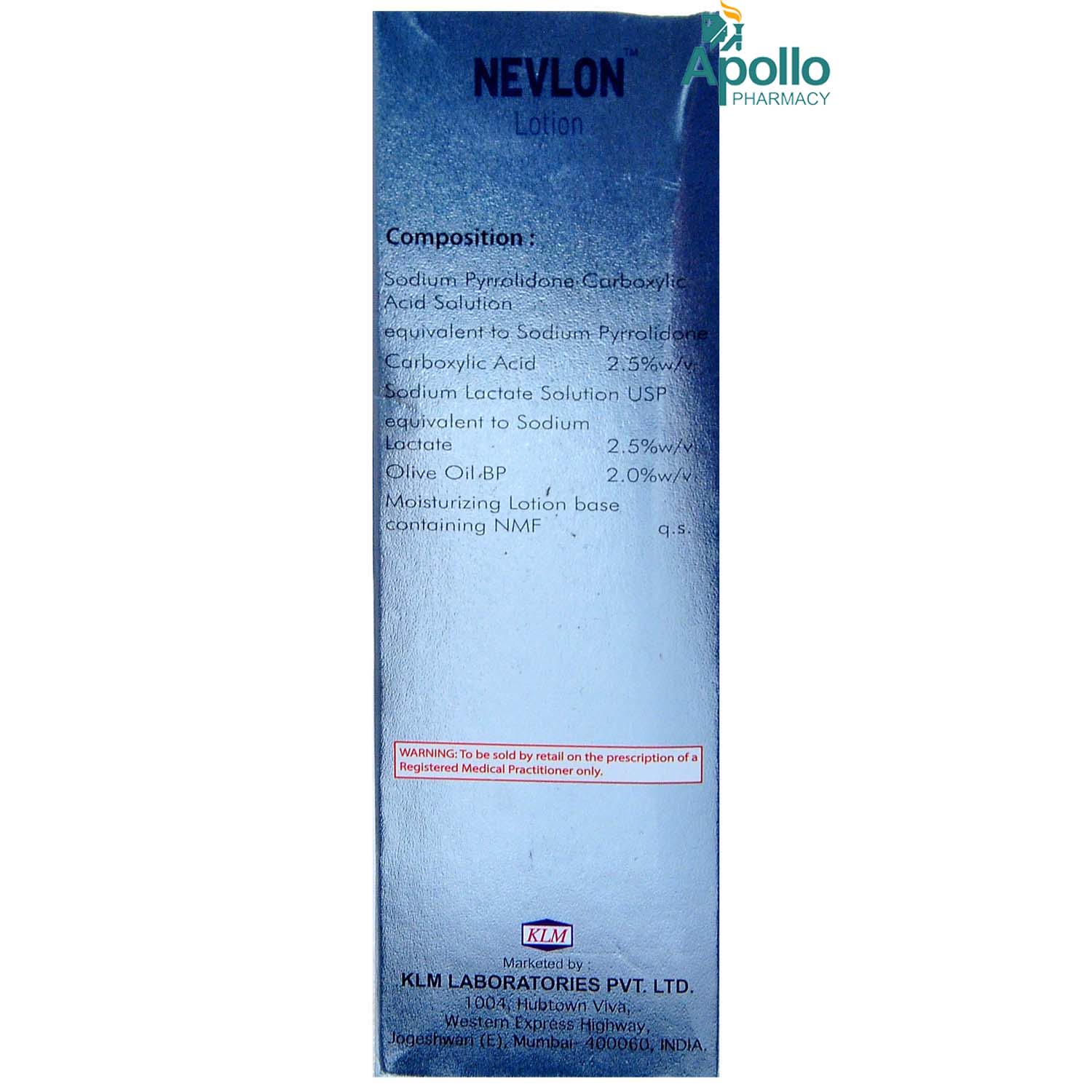 Nevlon Lotion 100 ml, Pack of 1 Nevlon Lotion 100 ml, Pack of 1