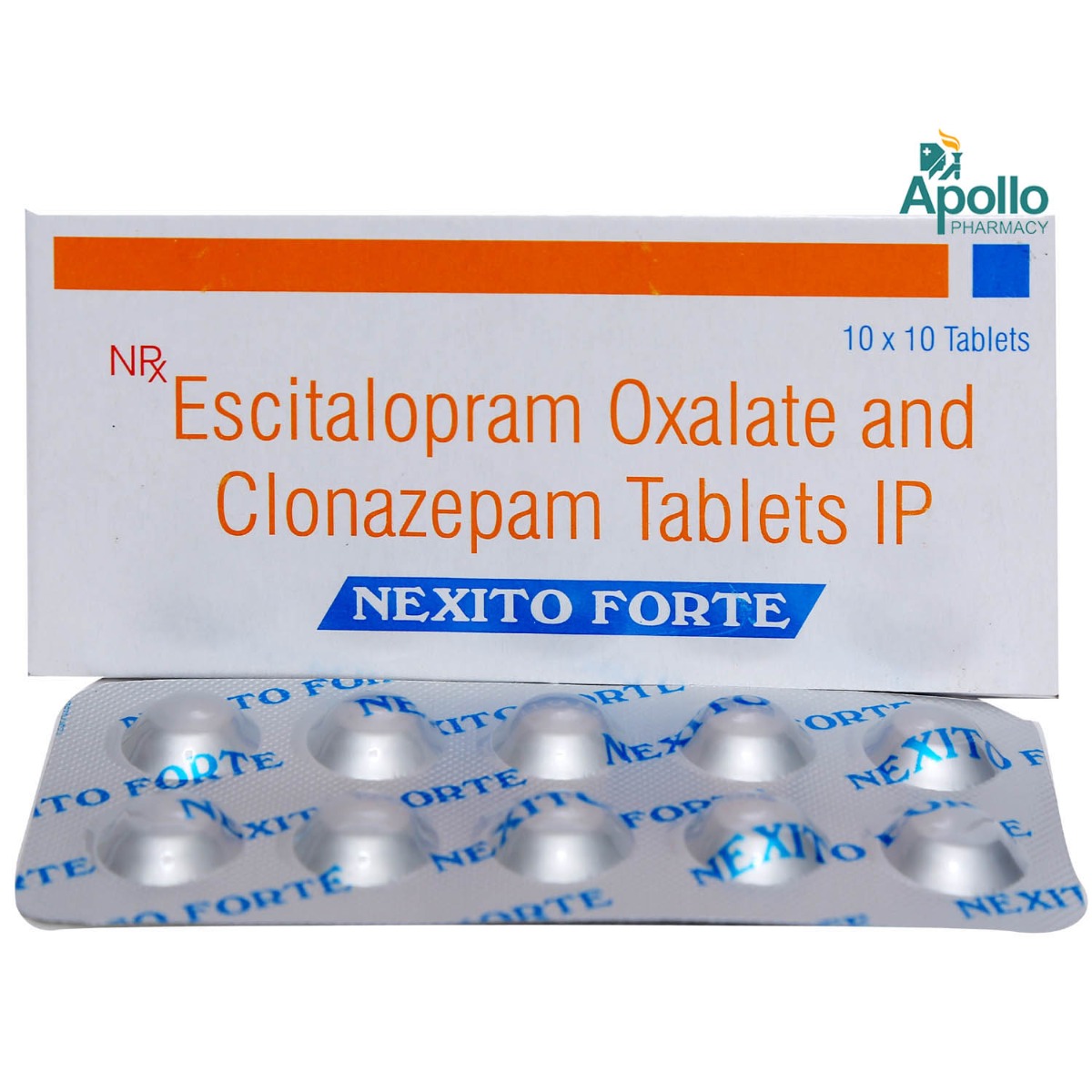 Nexito Forte Tablet 10's, Pack of 10 TABLETS Nexito Forte Tablet 10's, Pack of 10 TABLETS