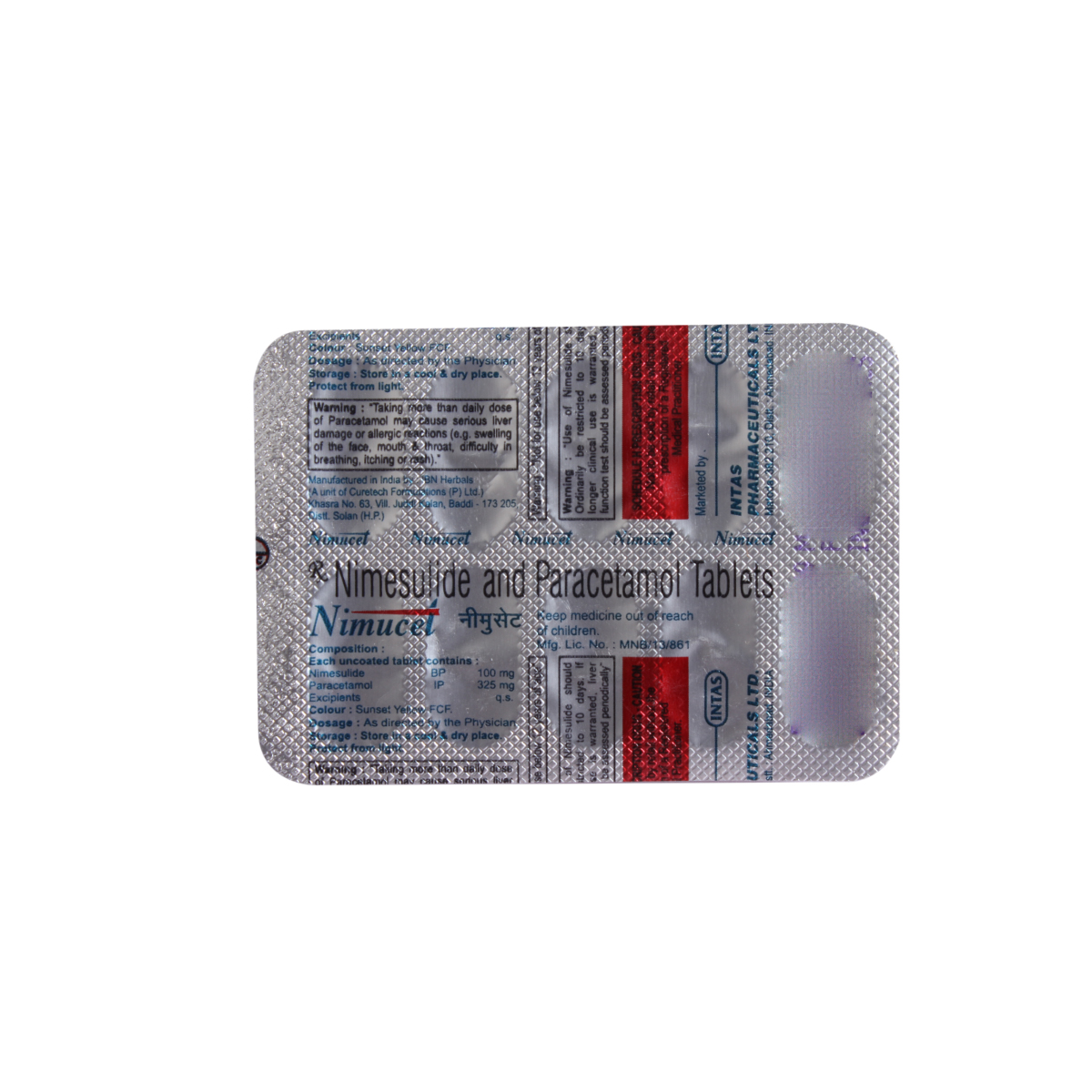 NIMUCET TABLET, Pack of 10 TABLETS NIMUCET TABLET, Pack of 10 TABLETS