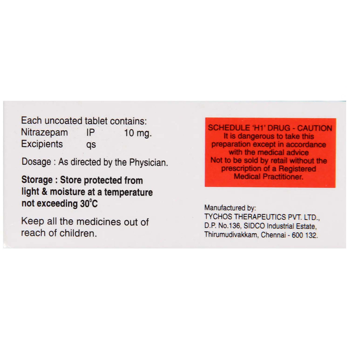 Nitcalm 10 Tablet 10's, Pack of 10 TABLETS Nitcalm 10 Tablet 10's, Pack of 10 TABLETS