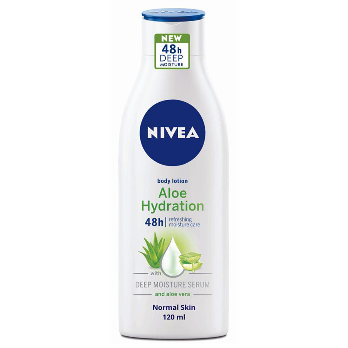 Nivea Aloe Hydration Moisturising Body Lotion for All Skin Types, 120 ml, Pack of 1 Nivea Aloe Hydration Moisturising Body Lotion for All Skin Types, 120 ml, Pack of 1