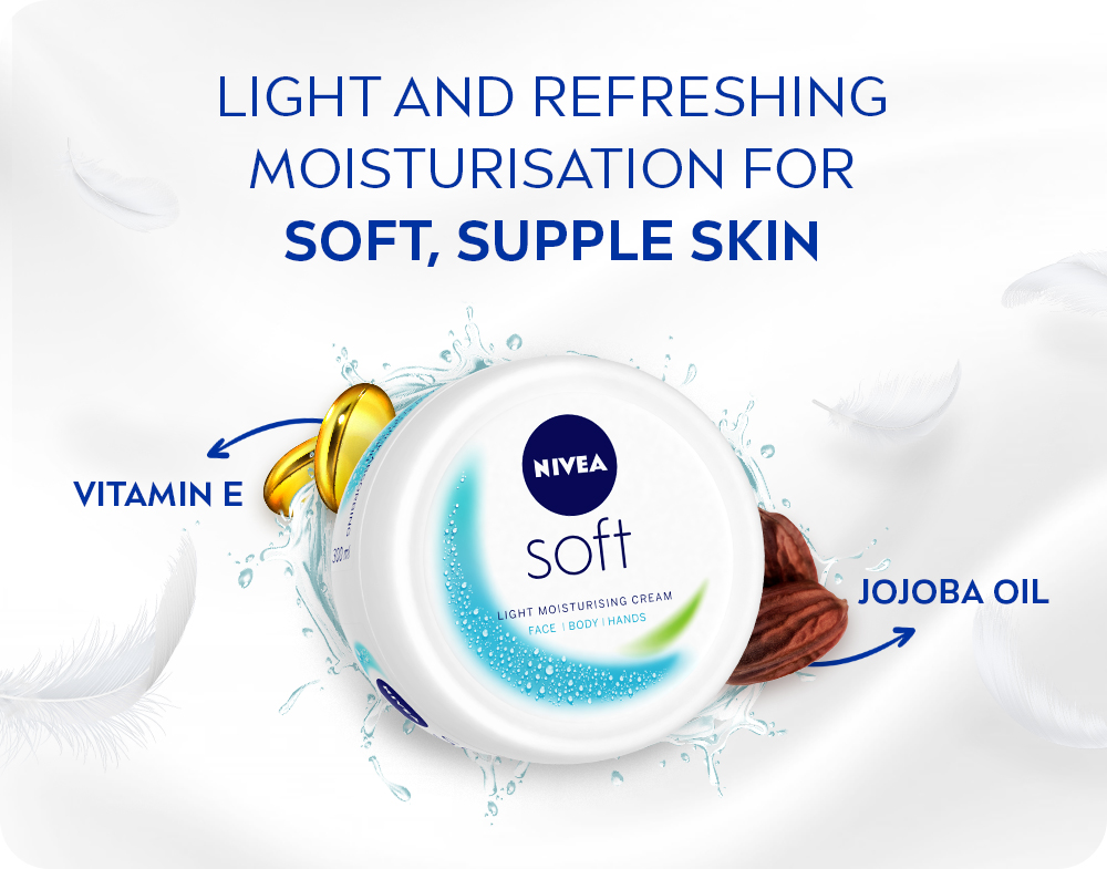 Nivea Soft Light Moisturising Cream, 300 ml, Pack of 1