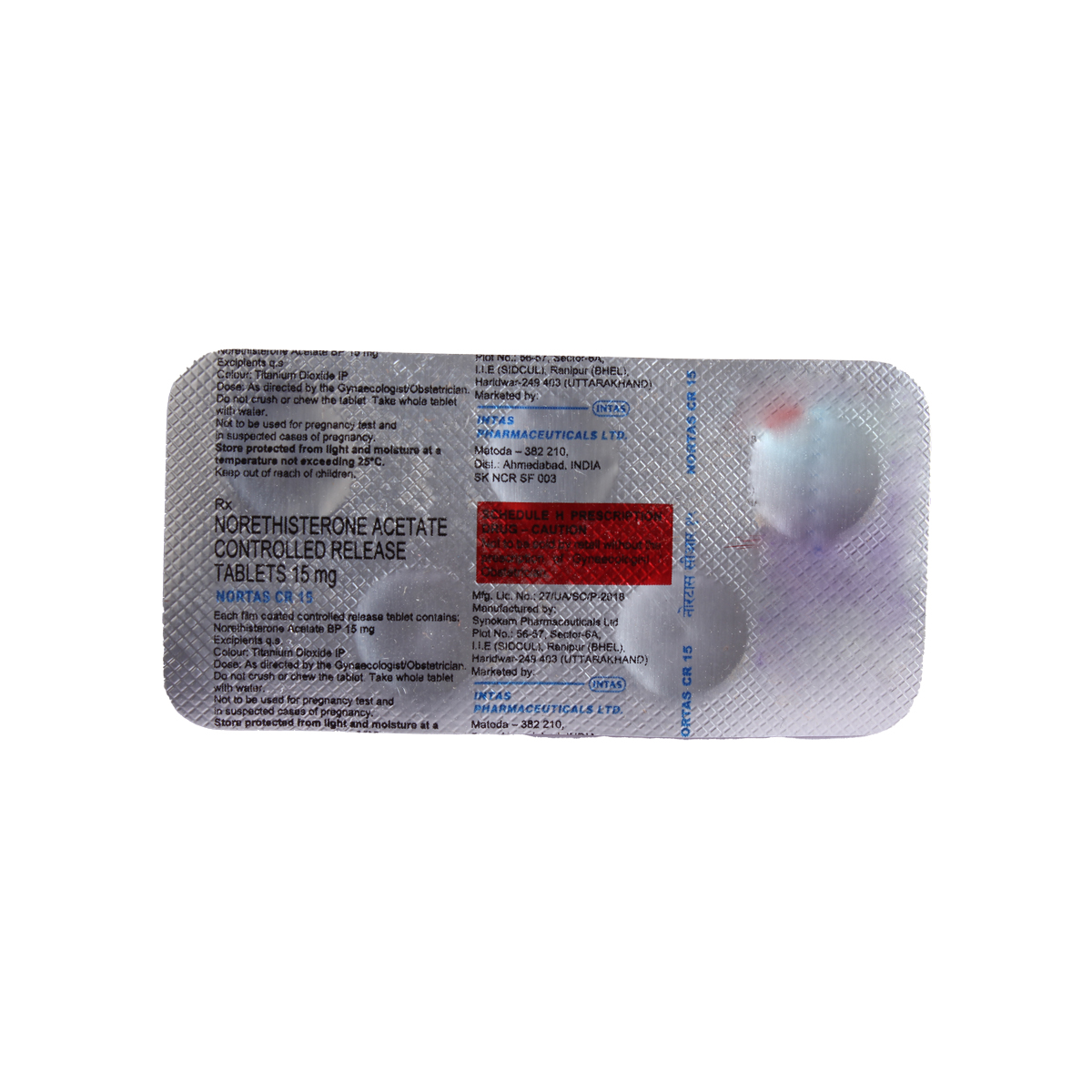 Nortas CR 15 Tablet 5's, Pack of 5 TabletS Nortas CR 15 Tablet 5's, Pack of 5 TabletS