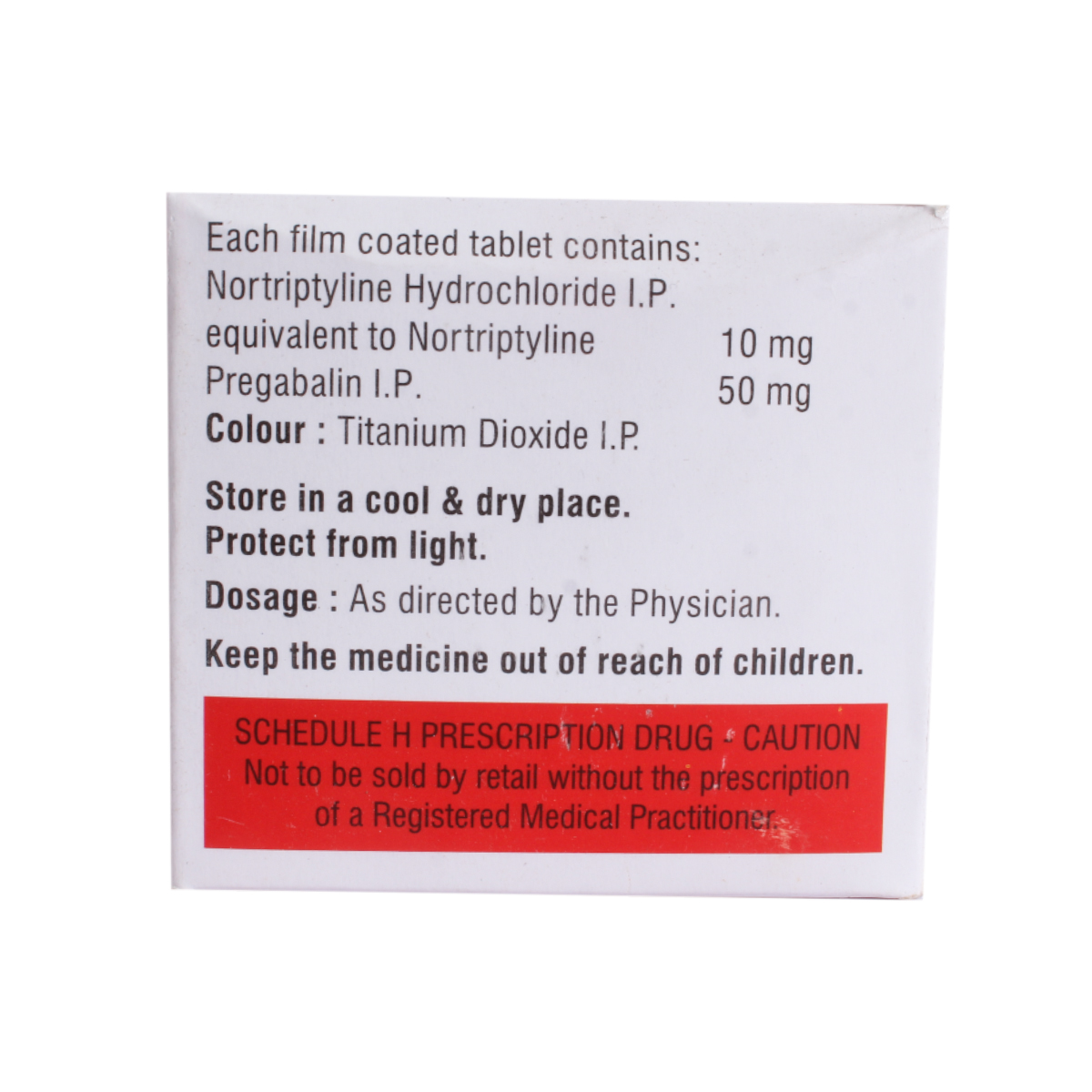 Nortipan 50 mg Tablet 10's, Pack of 10 Nortipan 50 mg Tablet 10's, Pack of 10