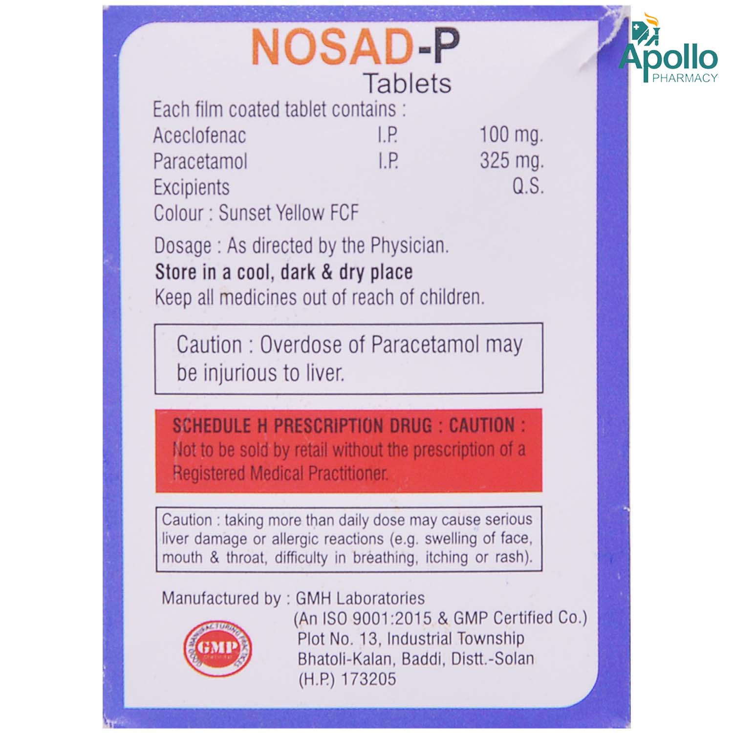 Nosad-P Tablet 10's, Pack of 10 TabletS Nosad-P Tablet 10's, Pack of 10 TabletS