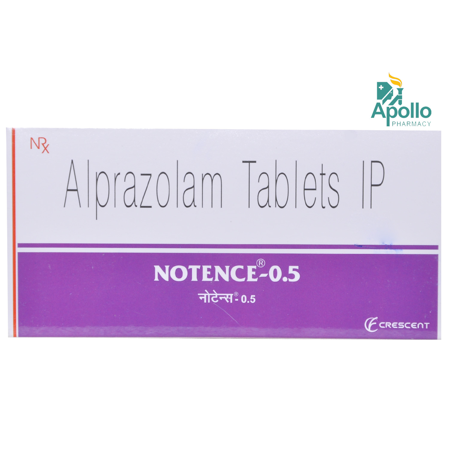 NOTENCE 0.5MG TABLET, Pack of 10 TABLETS NOTENCE 0.5MG TABLET, Pack of 10 TABLETS