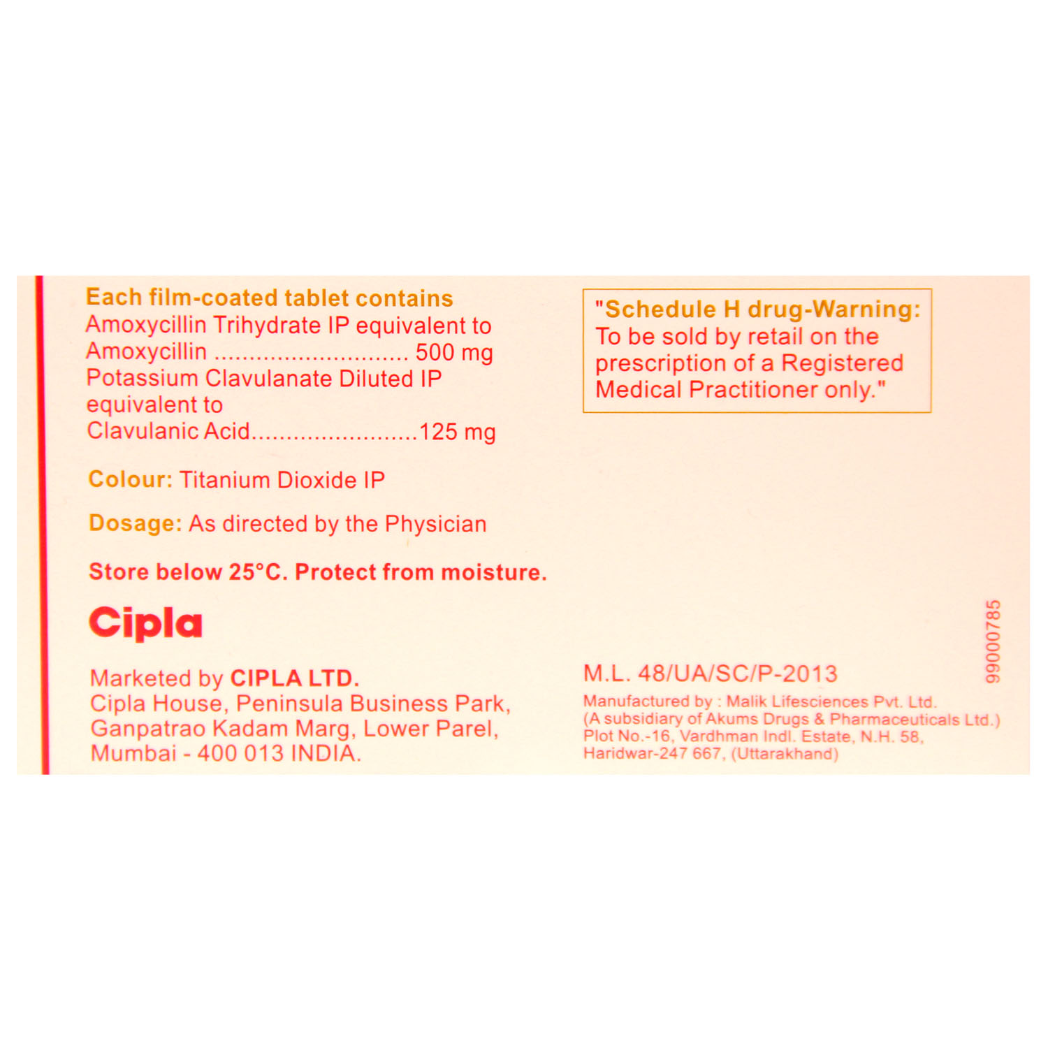 Novaclav-625 Tablet 6's, Pack of 6 TABLETS Novaclav-625 Tablet 6's, Pack of 6 TABLETS