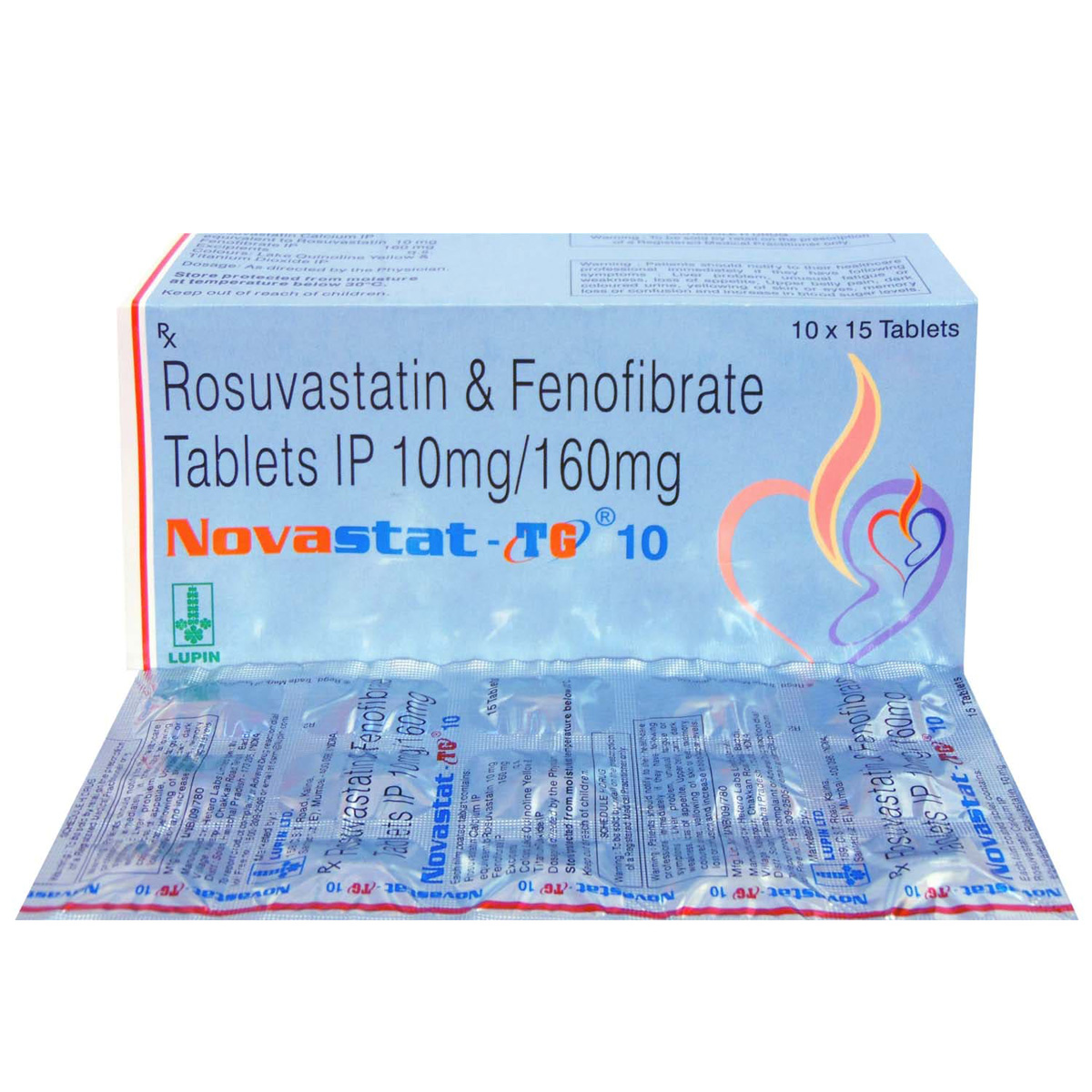 Novastat TG 10 Tablet 15's, Pack of 15 TABLETS Novastat TG 10 Tablet 15's, Pack of 15 TABLETS