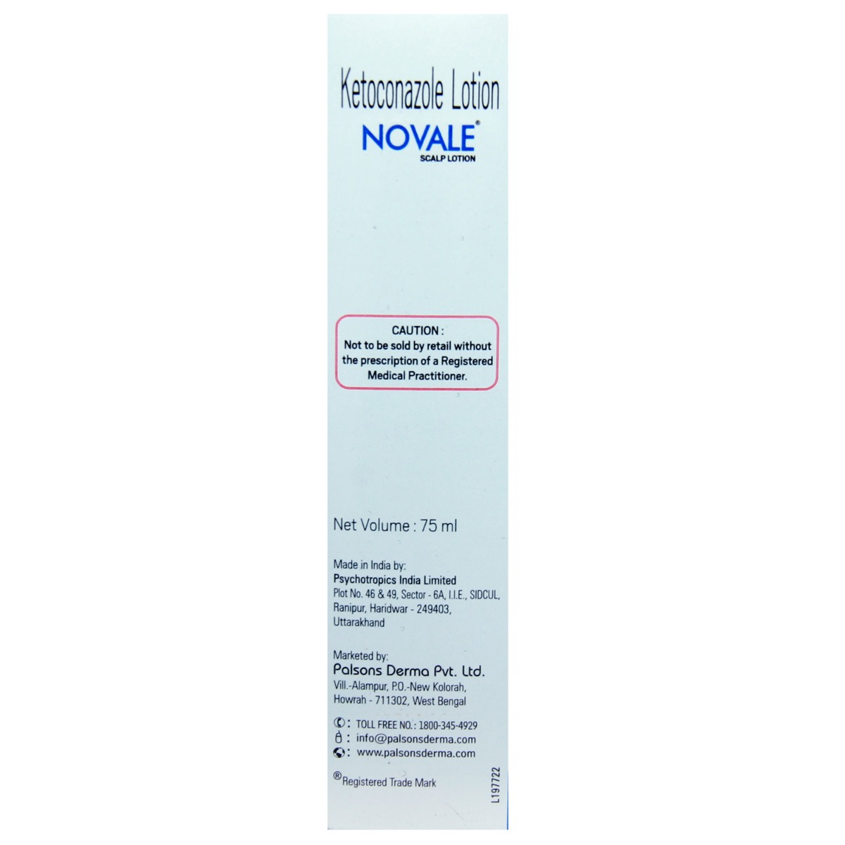 Novale Scalp Lotion 75 ml, Pack of 1 Lotion Novale Scalp Lotion 75 ml, Pack of 1 Lotion