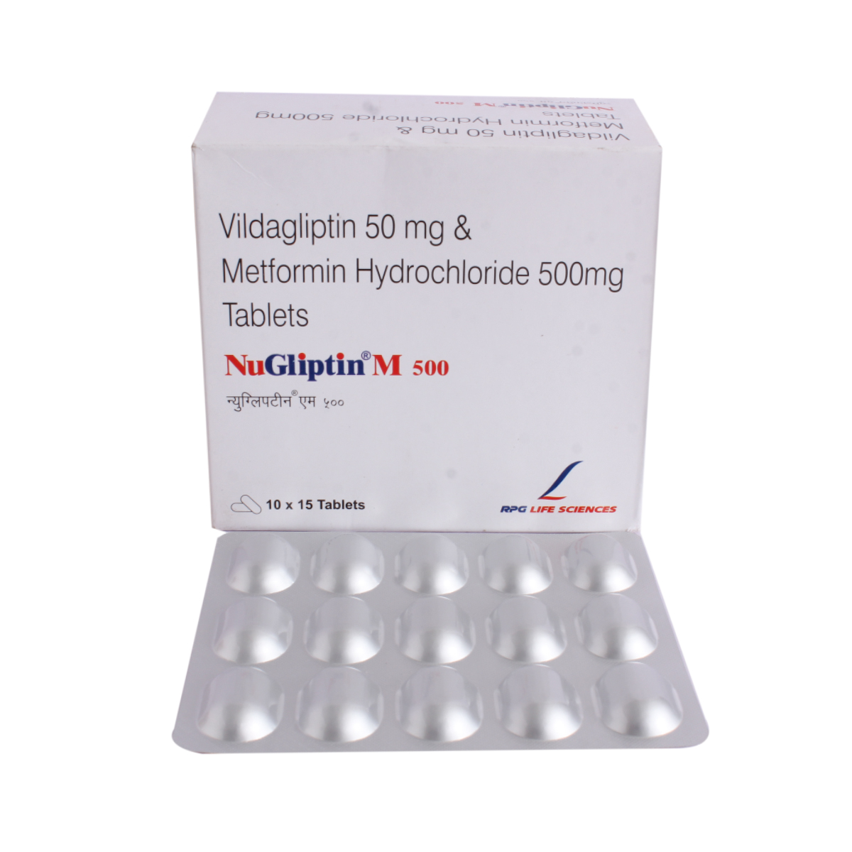 Nugliptin M 500/50mg Tablet 15's, Pack of 15 TabletS Nugliptin M 500/50mg Tablet 15's, Pack of 15 TabletS