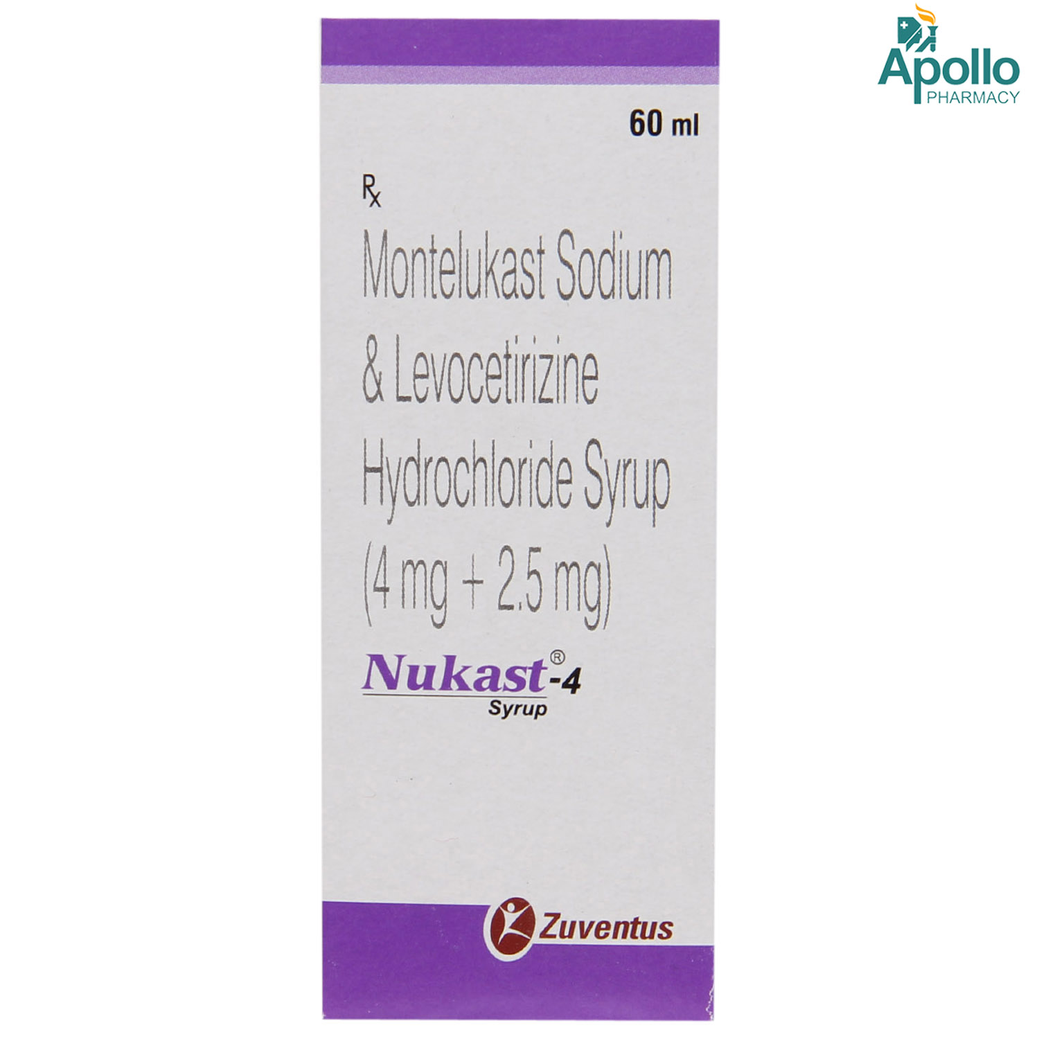 Nukast-4 Syrup 60 ml, Pack of 1 SYRUP Nukast-4 Syrup 60 ml, Pack of 1 SYRUP