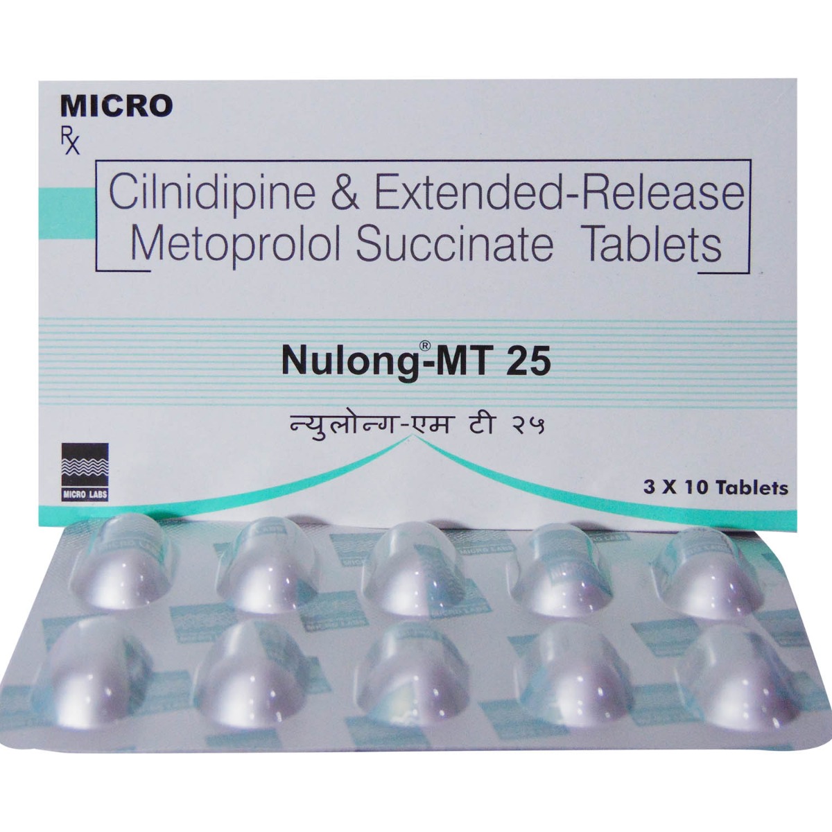 Nulong-MT 25 mg/10 mg Tablet 10's, Pack of 10 TabletS Nulong-MT 25 mg/10 mg Tablet 10's, Pack of 10 TabletS