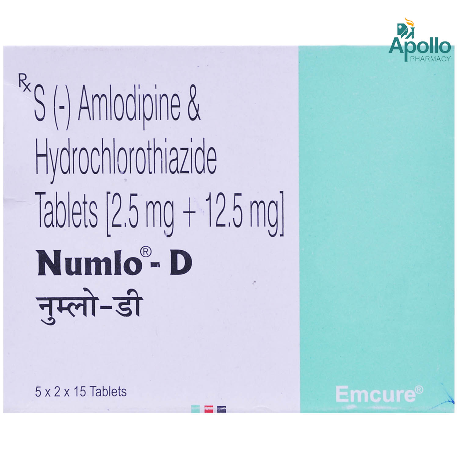 Numlo D 2.5 mg Tablet 15's, Pack of 15 TABLETS Numlo D 2.5 mg Tablet 15's, Pack of 15 TABLETS