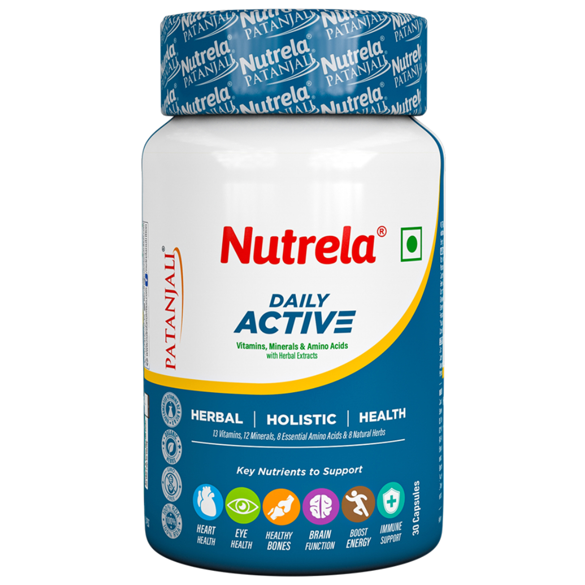 Patanjali Nutrela Daily Active, 30 Capsules, Pack of 1 Patanjali Nutrela Daily Active, 30 Capsules, Pack of 1