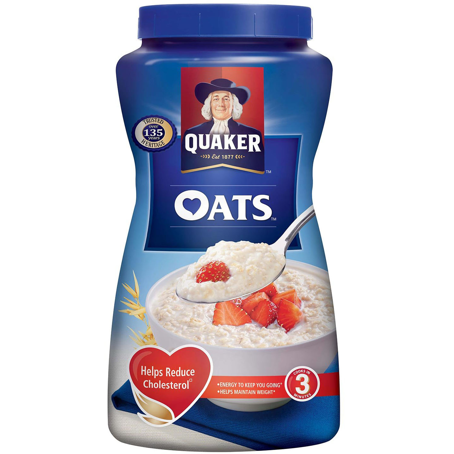 Quaker Oats, 1 kg Jar, Pack of 1 Quaker Oats, 1 kg Jar, Pack of 1