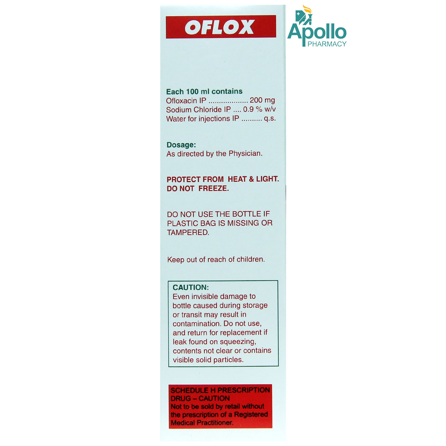 Oflox 200mg I.V. 100ml Oflox 200mg I.V. 100ml