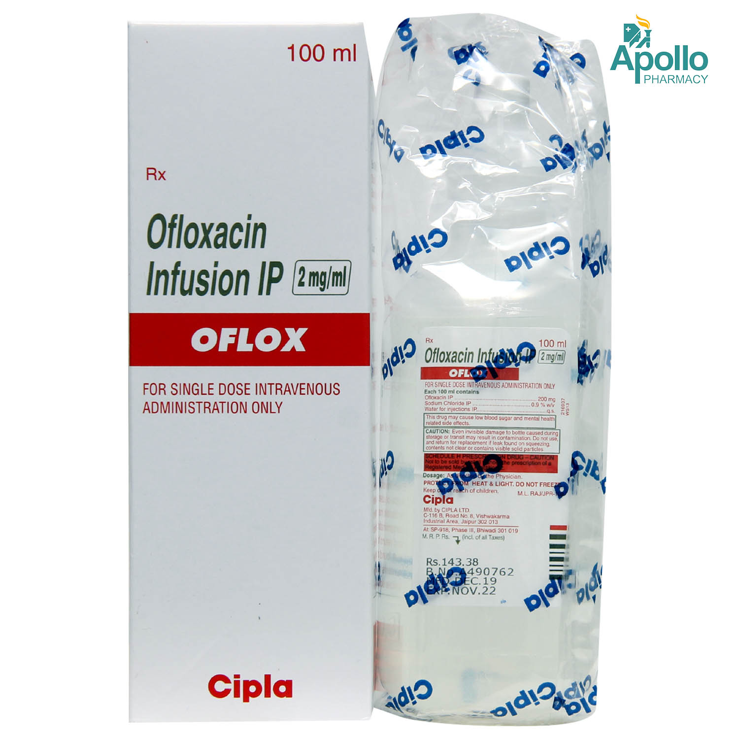 Oflox 200mg I.V. 100ml Oflox 200mg I.V. 100ml