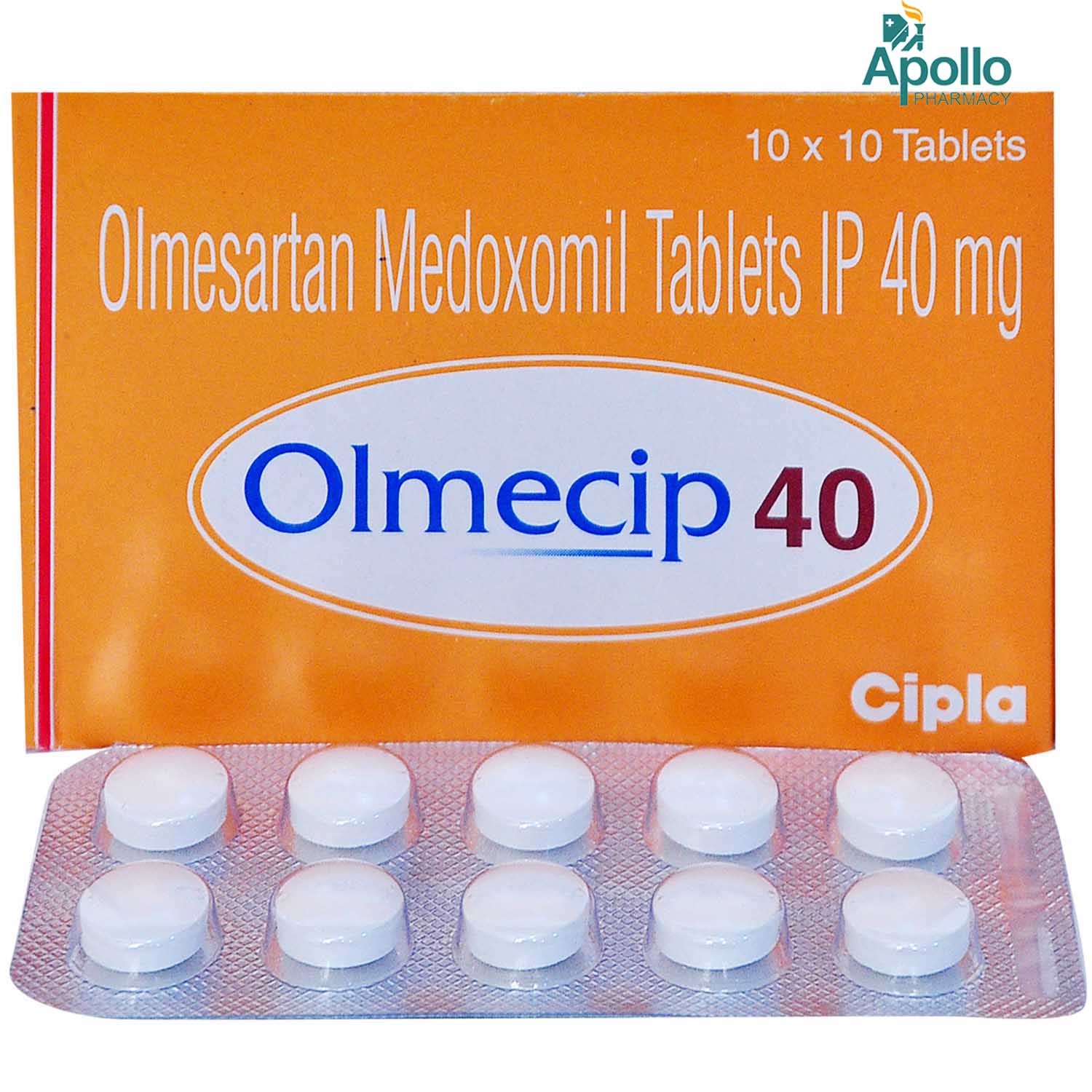 Olmecip 40 Tablet 10's, Pack of 10 TABLETS Olmecip 40 Tablet 10's, Pack of 10 TABLETS