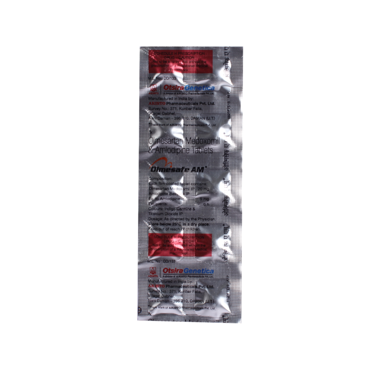 Olmesafe AM Tablet 10's, Pack of 10 TabletS Olmesafe AM Tablet 10's, Pack of 10 TabletS