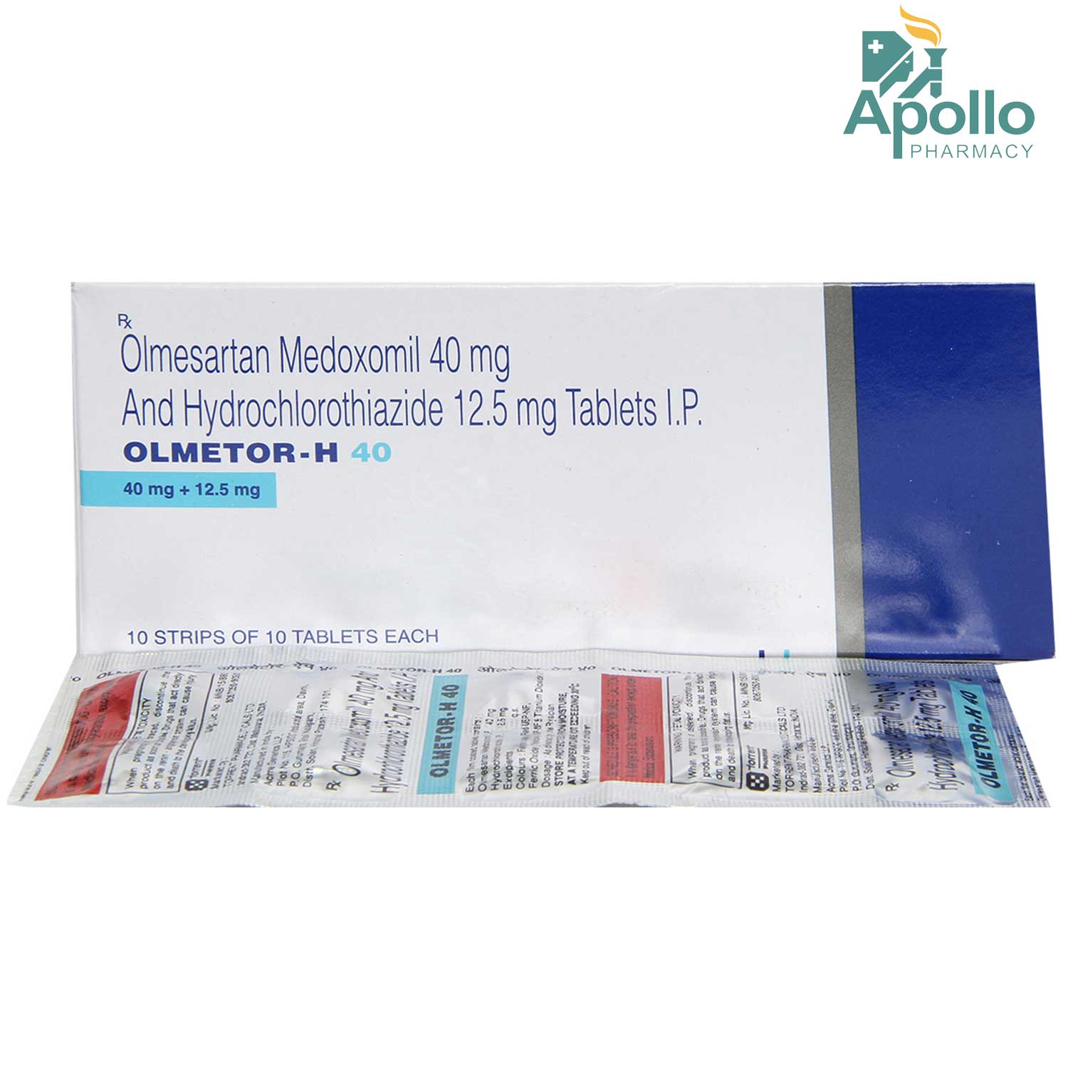 Olmetor-H 40 Tablet 10's, Pack of 10 TABLETS Olmetor-H 40 Tablet 10's, Pack of 10 TABLETS