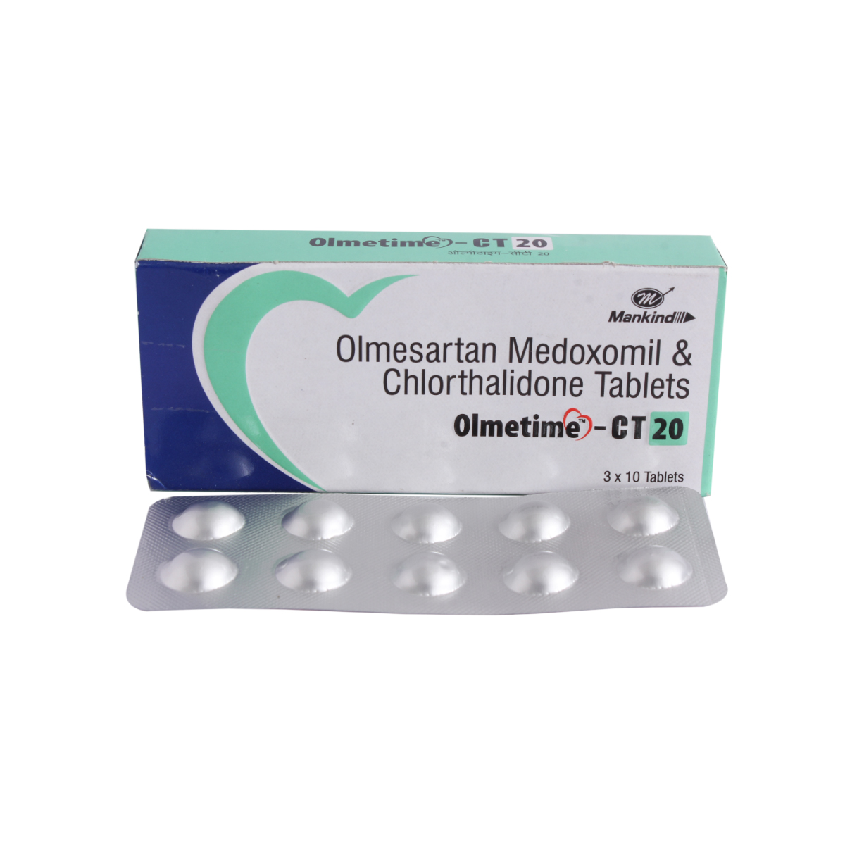 Olmetime-Ct 20mg Tablet 10's, Pack of 10 TabletS Olmetime-Ct 20mg Tablet 10's, Pack of 10 TabletS