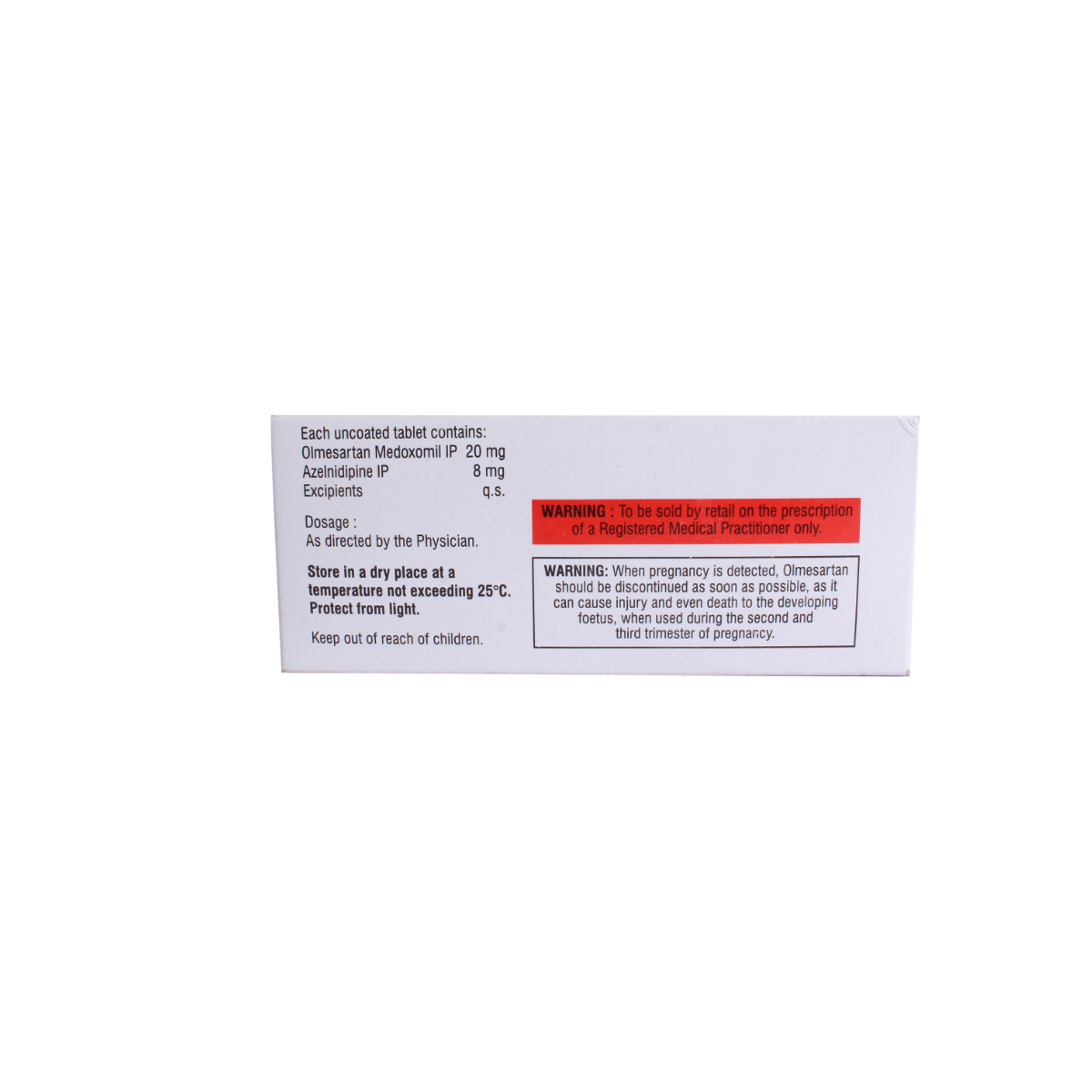 Olmesar Plus 20 Tablet 10's, Pack of 10 TABLETS Olmesar Plus 20 Tablet 10's, Pack of 10 TABLETS